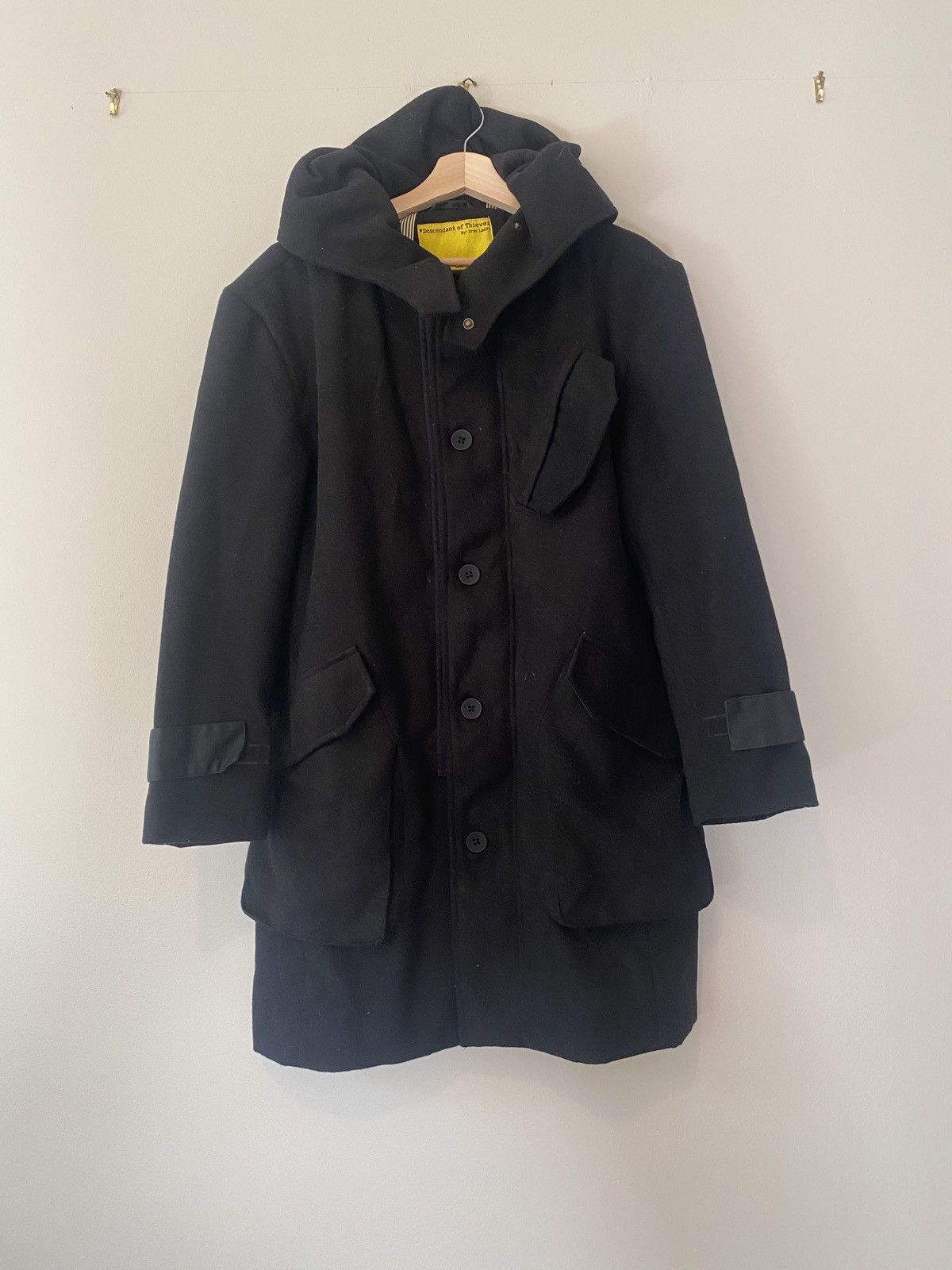 Descendant of Thieves Descendant of Thieves Black Hooded Parka Size US S / EU 44-46 / 1 - 1 Thumbnail
