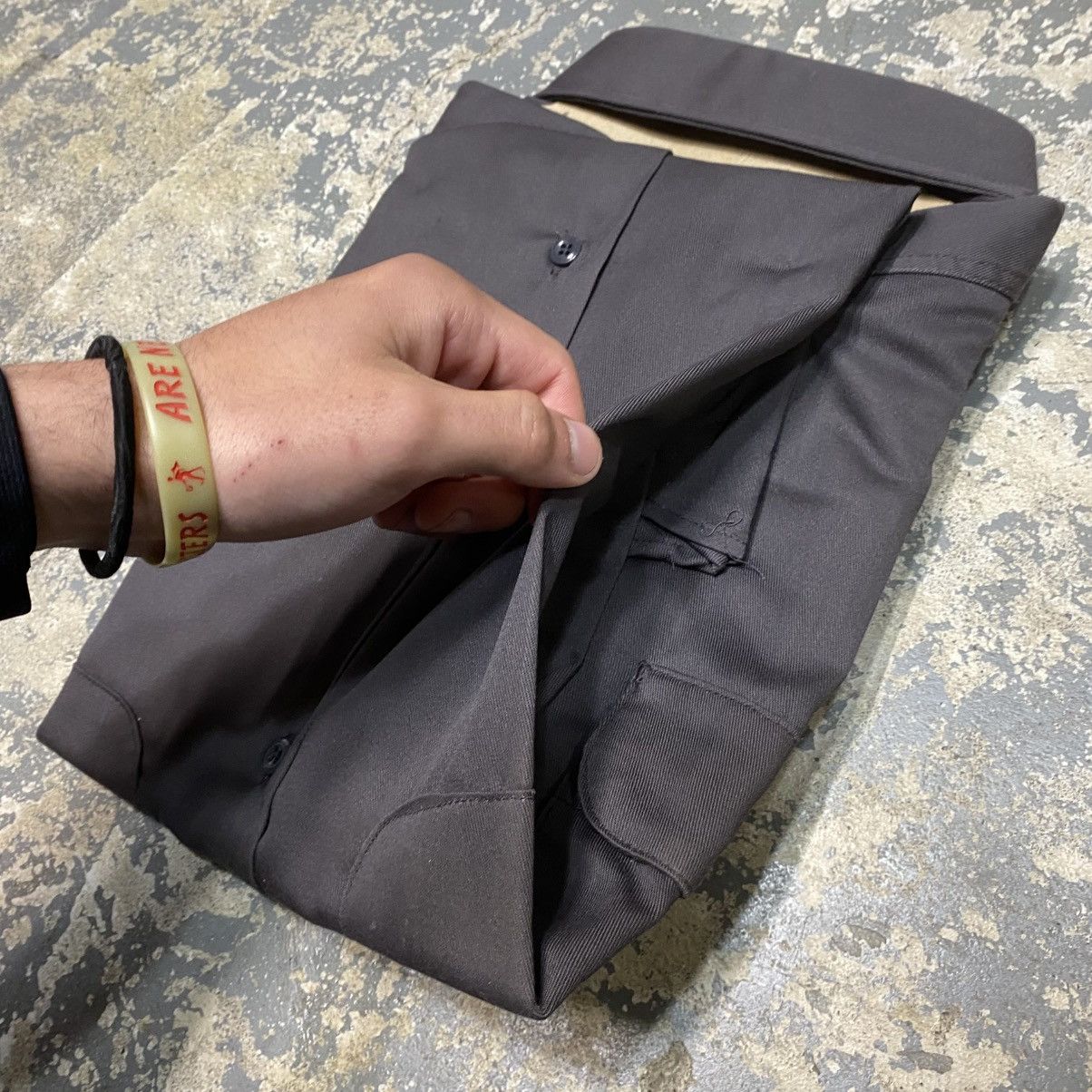 Japanese Brand × Vintage Vintage Mr. Leggs Button Down Shirt Permanent Press Gray NWT Size US L / EU 52-54 / 3 - 10 Thumbnail