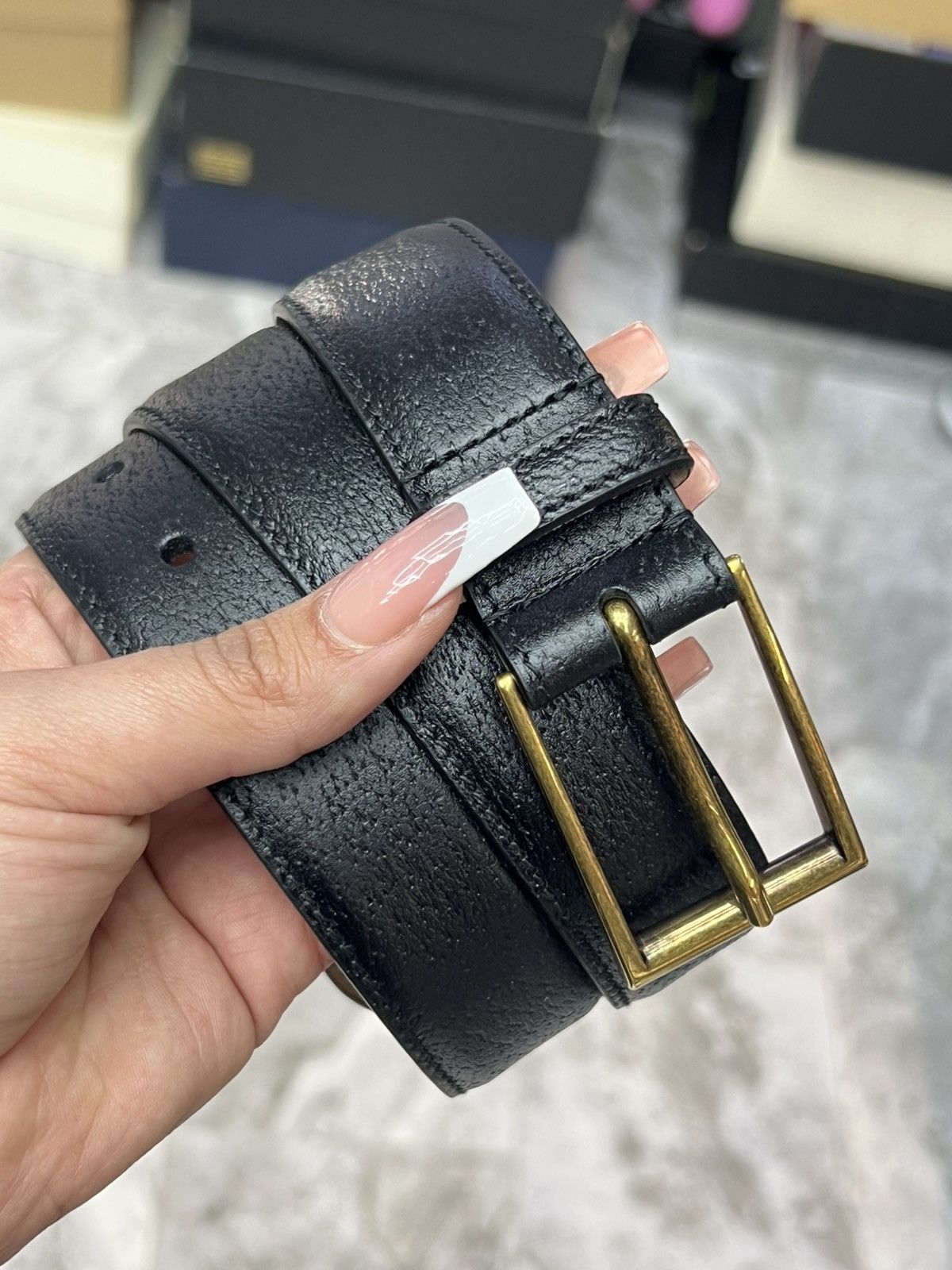 Gucci Gucci Plain Belt Size ONE SIZE - 1 Thumbnail