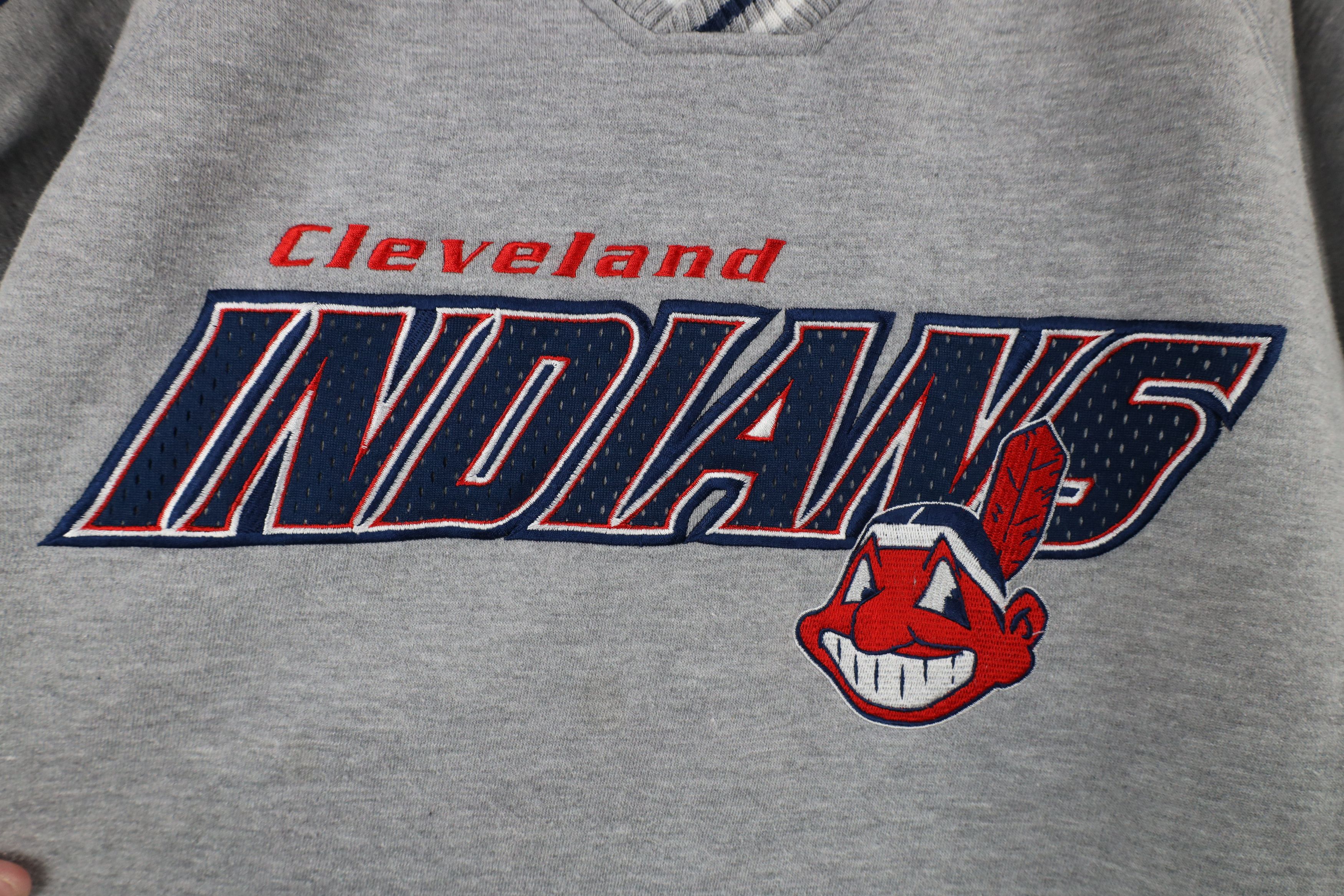 Vintage Vintage 90s Chief Cleveland Indians Baseball Sweatshirt Size US XL / EU 56 / 4 - 4 Thumbnail