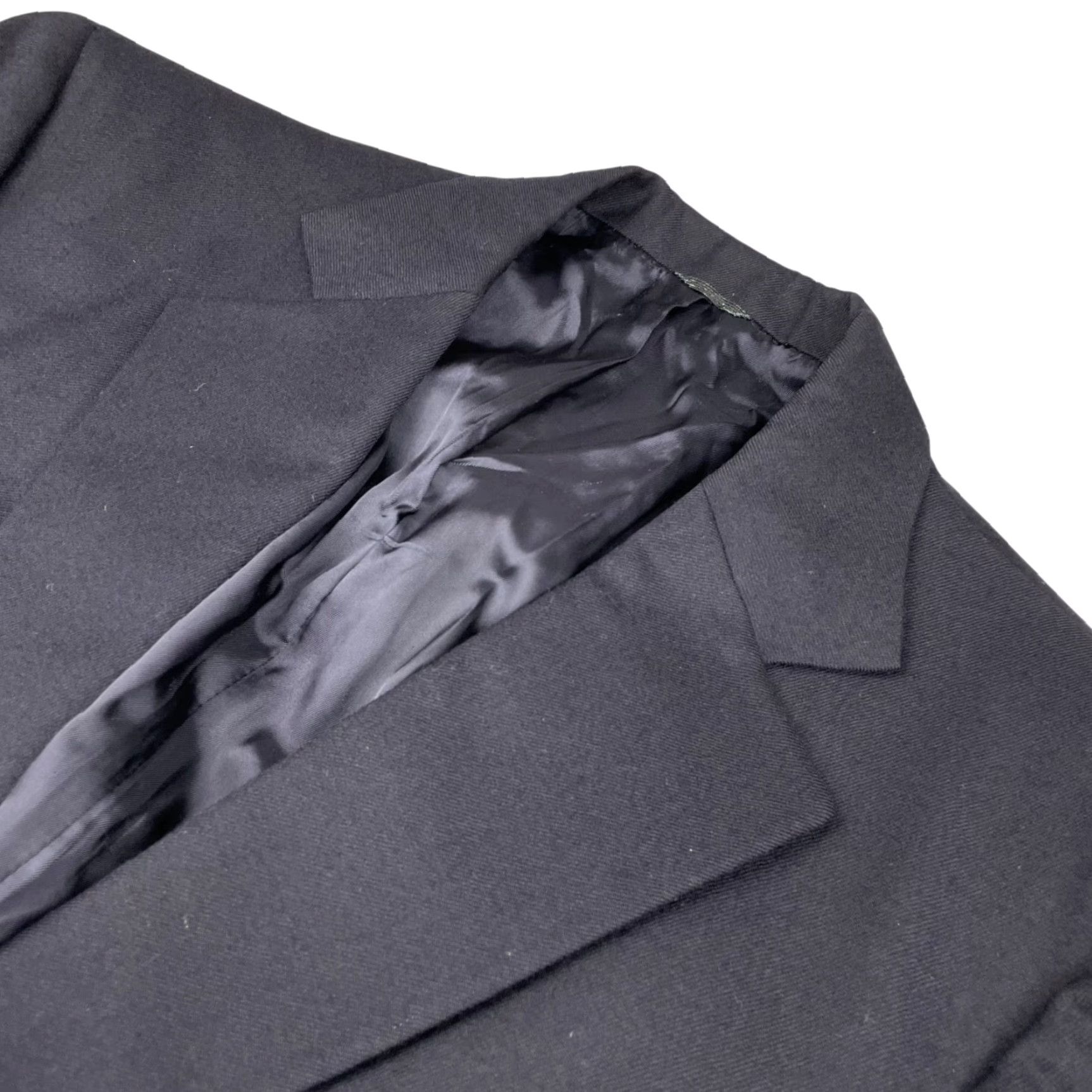 Vintage VTG Dunhill Tailors Men’s Blazer Coat Jacket Wool Flannel 2-Button Navy 44R US Adults Mens Size 44R - 2 Thumbnail