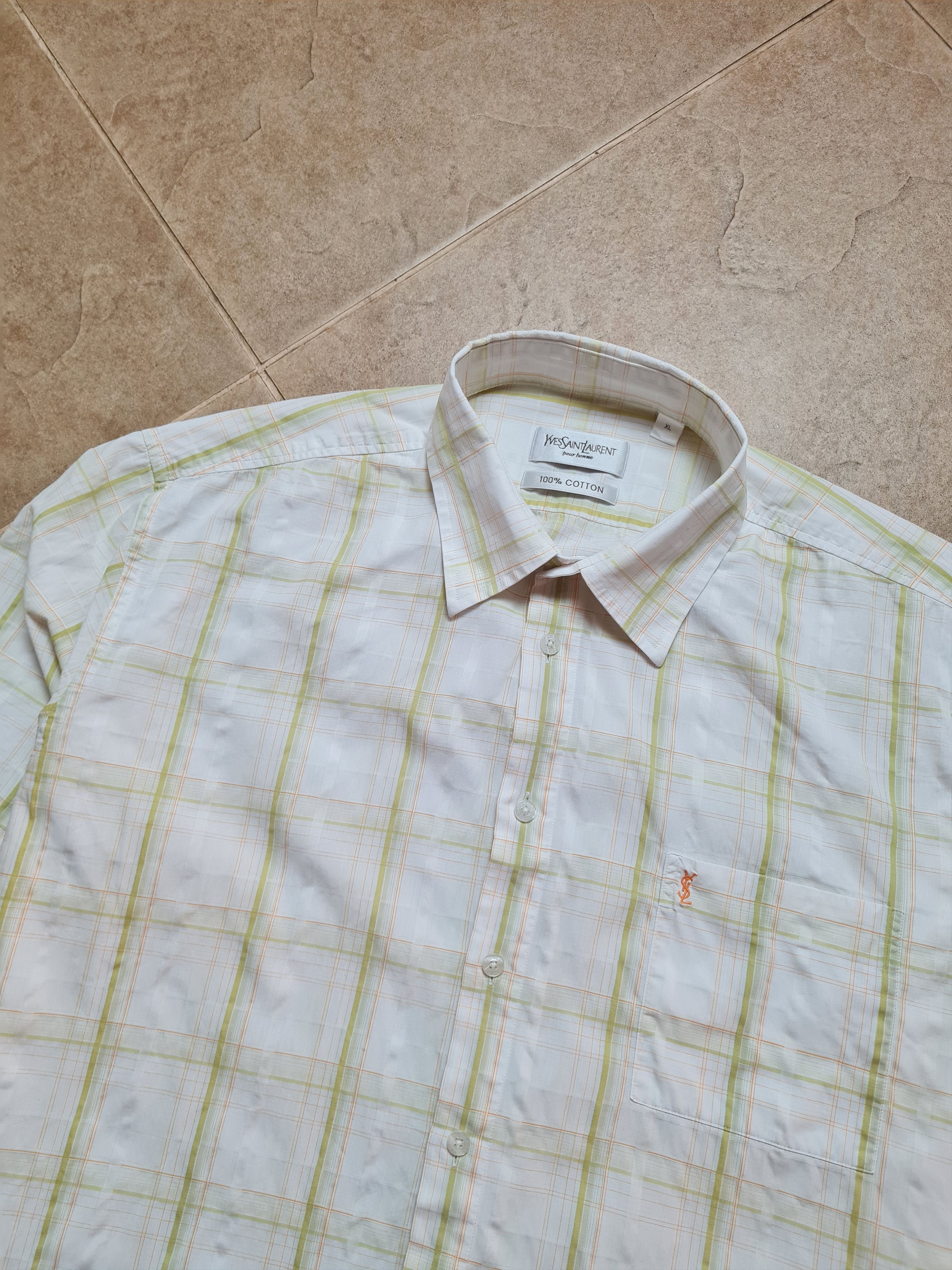 Yves Saint Laurent 90s Yves Saint Laurent YSL Shirt Rare Retro Hype Cheimse Size US XL / EU 56 / 4 - 11 Thumbnail
