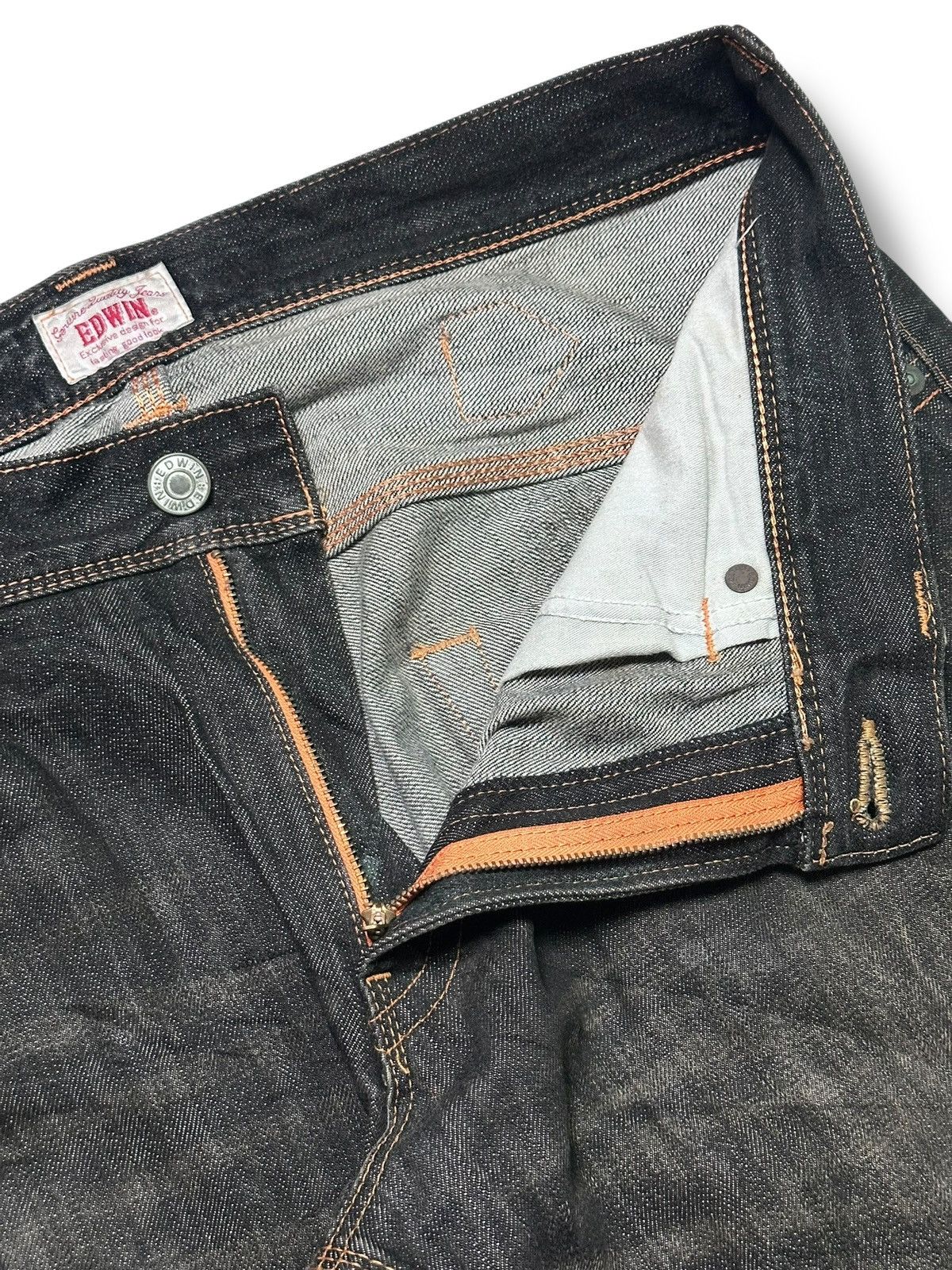 Edwin Edwin Exclusive Vintage Straight Leg Buckleback With Faded Size US 39 - 12 Thumbnail
