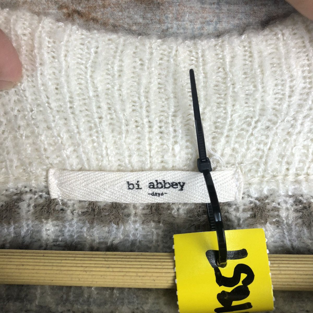 Homespun Knitwear × Japanese Brand Bi Abey Grey art vintage Knitwear #A1857 Size M / US 6-8 / IT 42-44 - 9 Thumbnail
