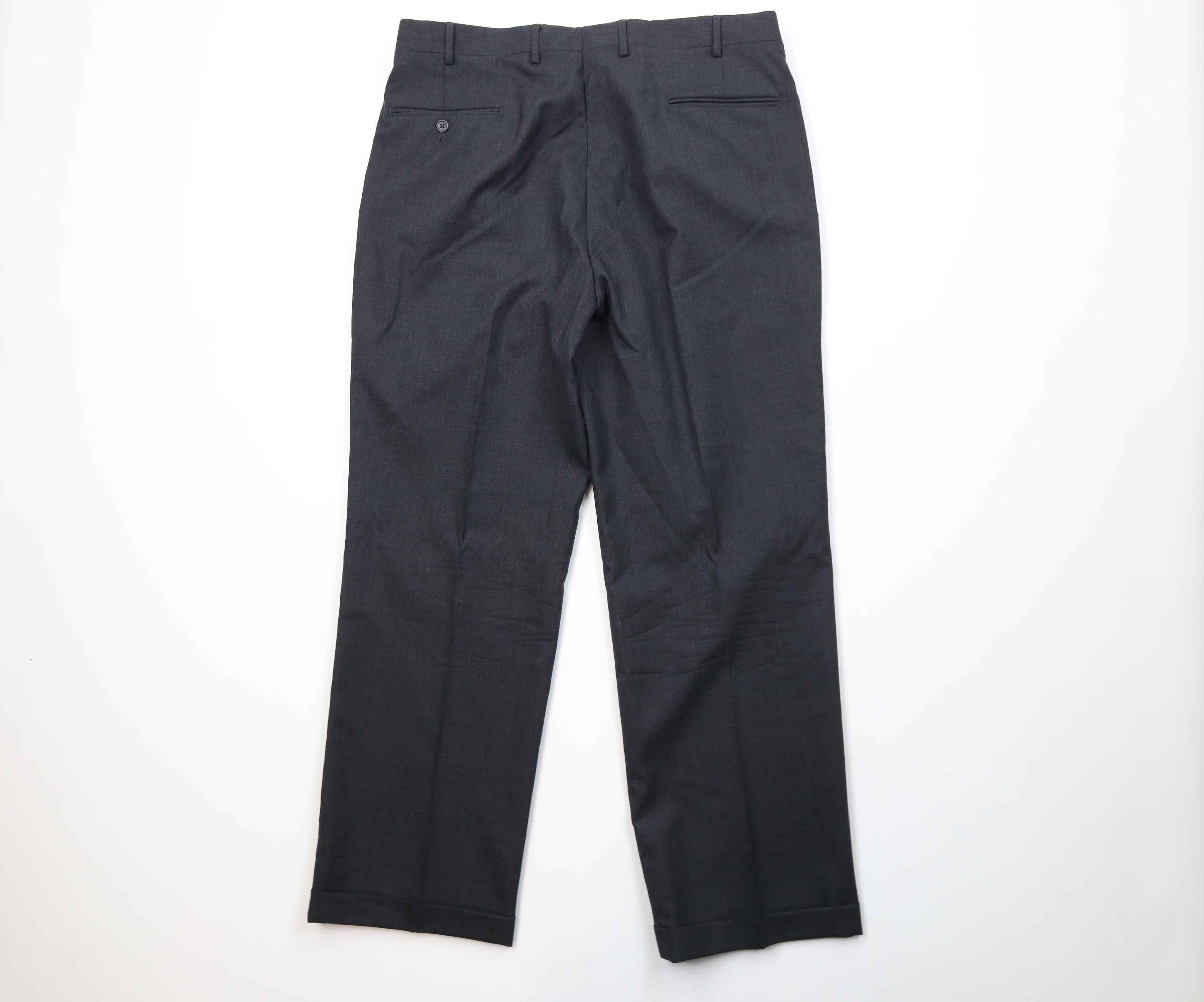 Vintage Vintage 90s Streetwear Wide Leg Chino Pants Charcoal Gray Size US 38 / EU 54 - 10 Thumbnail