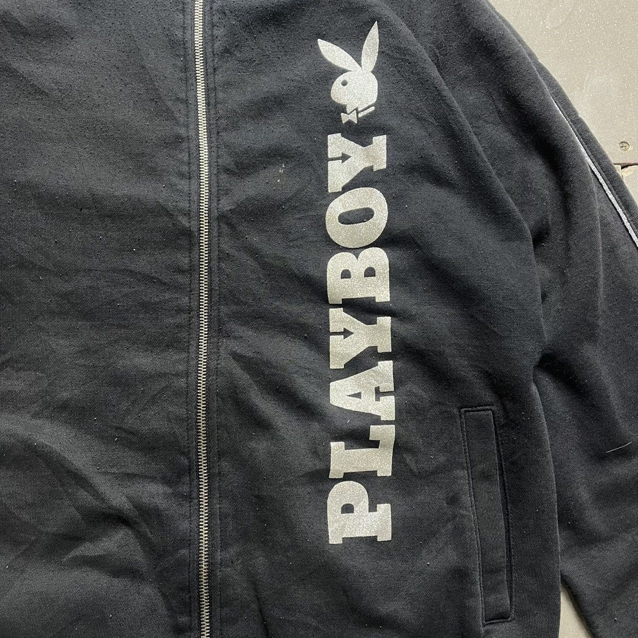 If Six Was Nine × Le Grande Bleu (L.G.B.) × Playboy Vintage Playboy Zip Up Jacket Size US L / EU 52-54 / 3 - 3 Thumbnail