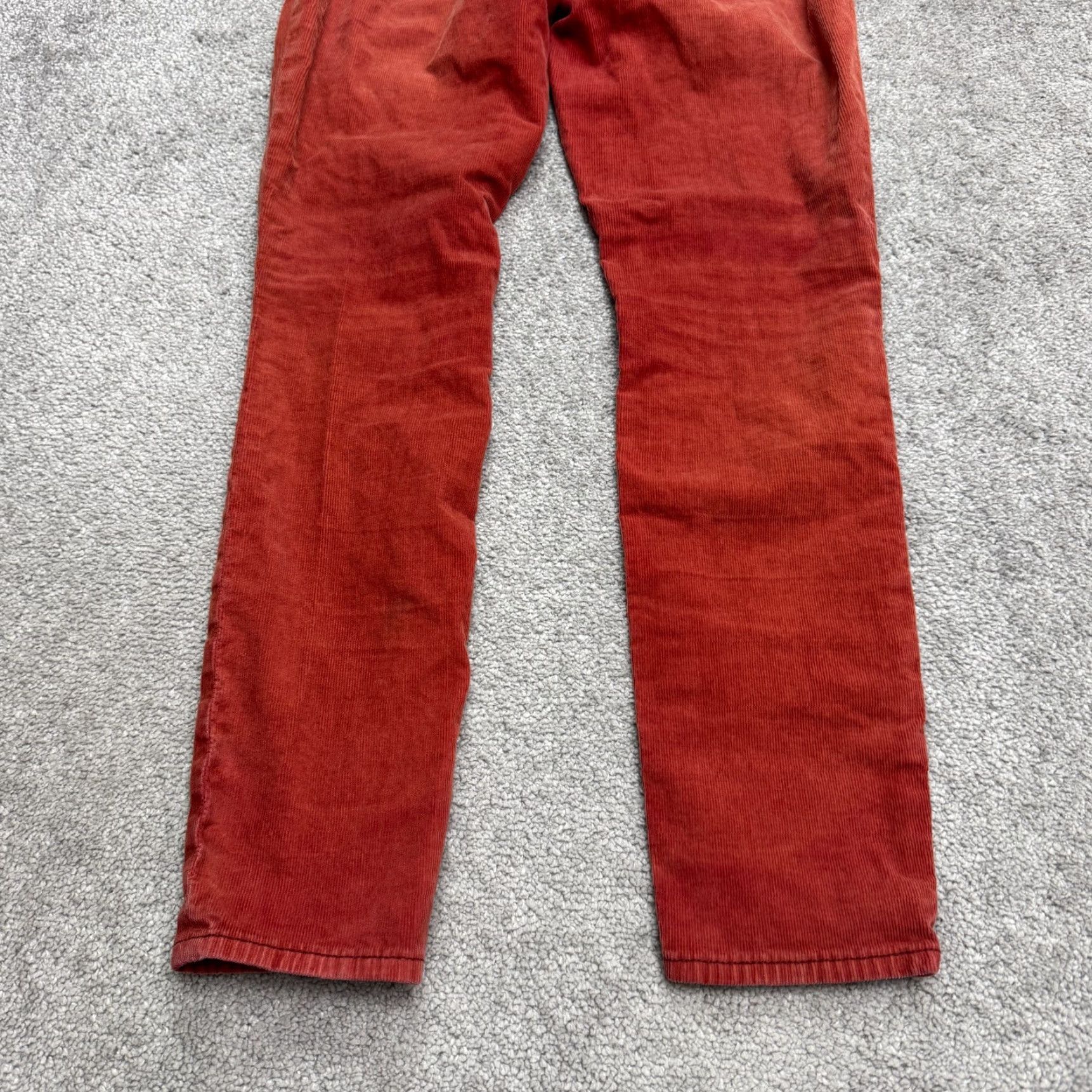 Vintage Pilcro And The Letterpress Corduroy Pants Womens 26 Red Cotton Chino Regular Skinny ZIP Closure Button Front 90s? Size 26" / US 2 / IT 38 - 3 Thumbnail