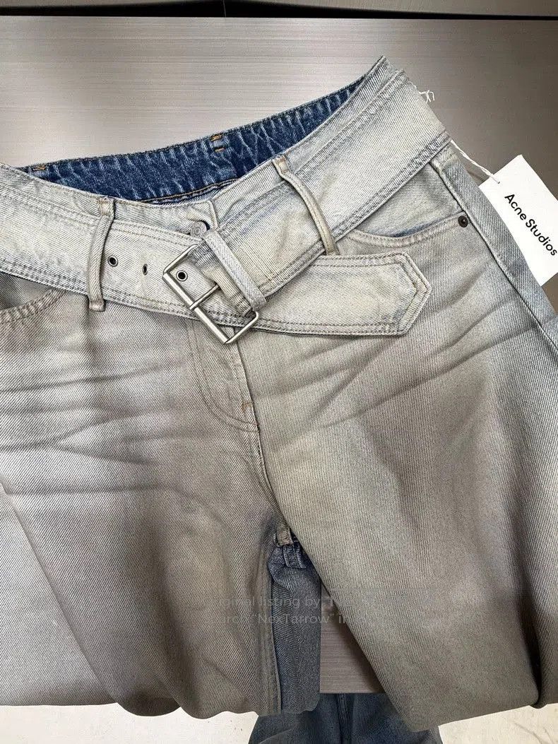 Acne Studios Acne Studios Belted Denim Pants. Size US 34 / EU 50 - 3 Thumbnail