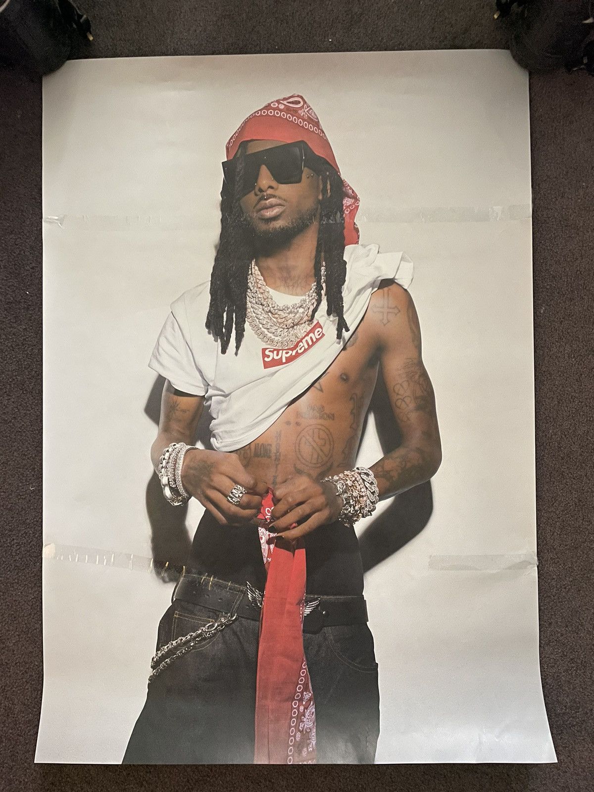 Supreme playboi Carti ポスター It's official: @playboicarti for Supreme FW25 😤 A long time