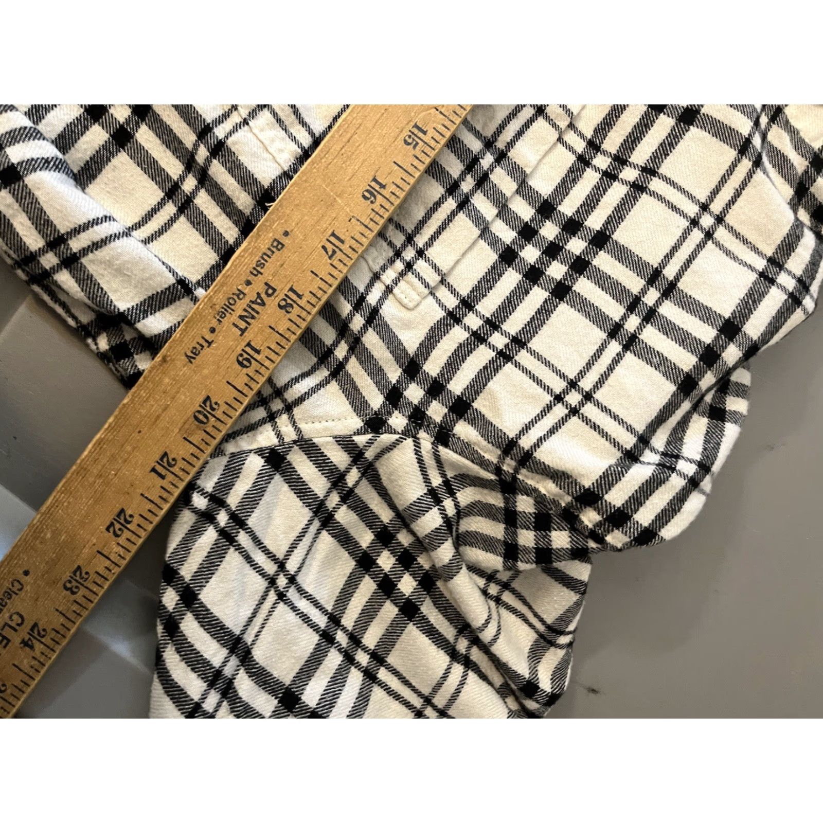 American Eagle Outfitters American Eagle Outfitters Shirt Womens XL Button-Up Plaid Multicolor Chambray 100% Cotton Casual Fall Seasons Womens Size XL / US 12-14 / IT 48-50 - 4 Thumbnail