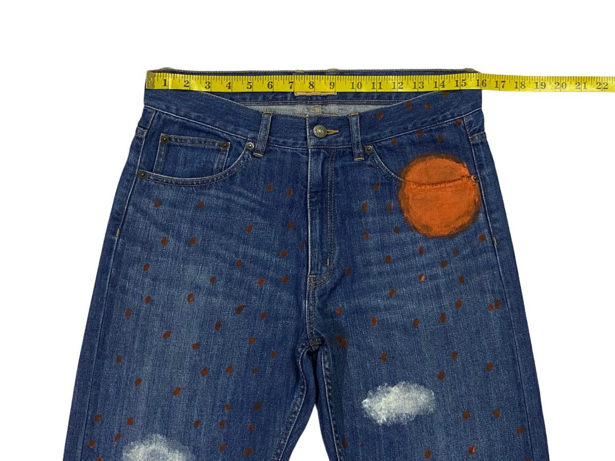 Issey Miyake Tsumori Chisato By Issey Miyake All Over Painted Art Denim Size US 31 - 4 Thumbnail