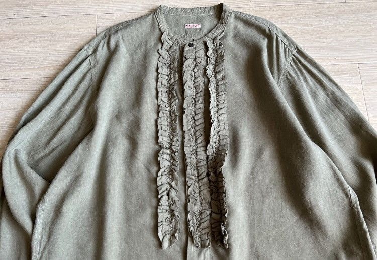 Kapital KAPITAL Hirata Kazuhiro pleated lotus leaf lace shirt Size US XL / EU 56 / 4 - 4 Thumbnail