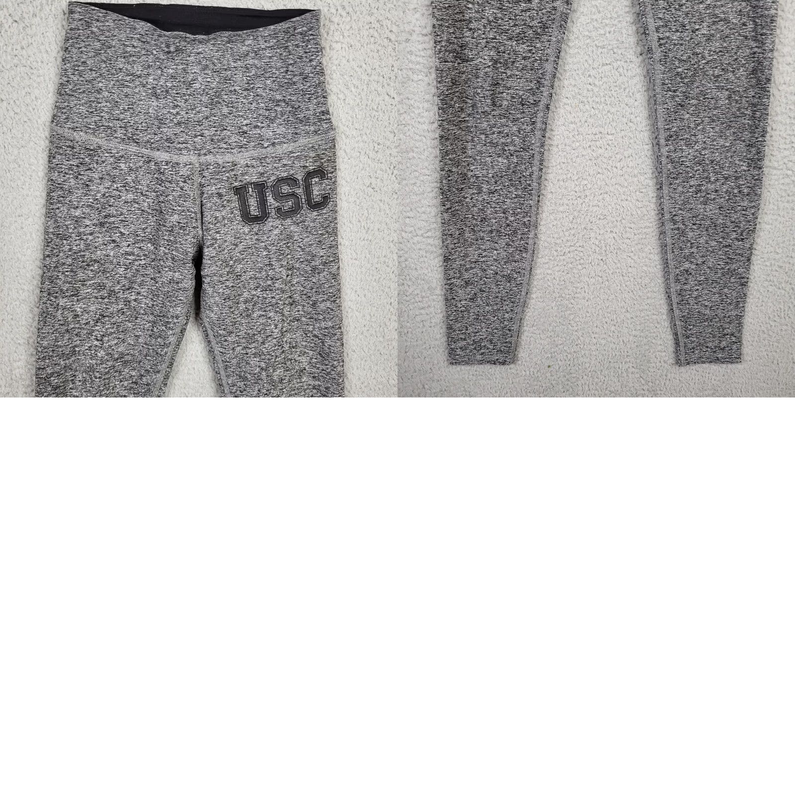 Beyond Yoga Beyond Yoga Women's Light Gray USC Printed High Rise Leggings XS Size 26" / US 2 / IT 38 - 8 Thumbnail