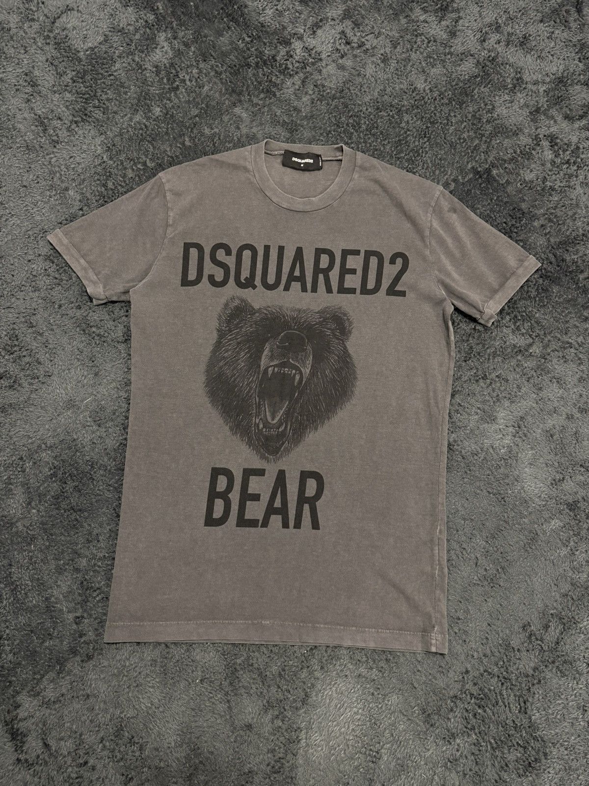 Dsquared2 Rare Dsquared Bear Grey Dyed Tee Size US M / EU 48-50 / 2 - 1 Thumbnail