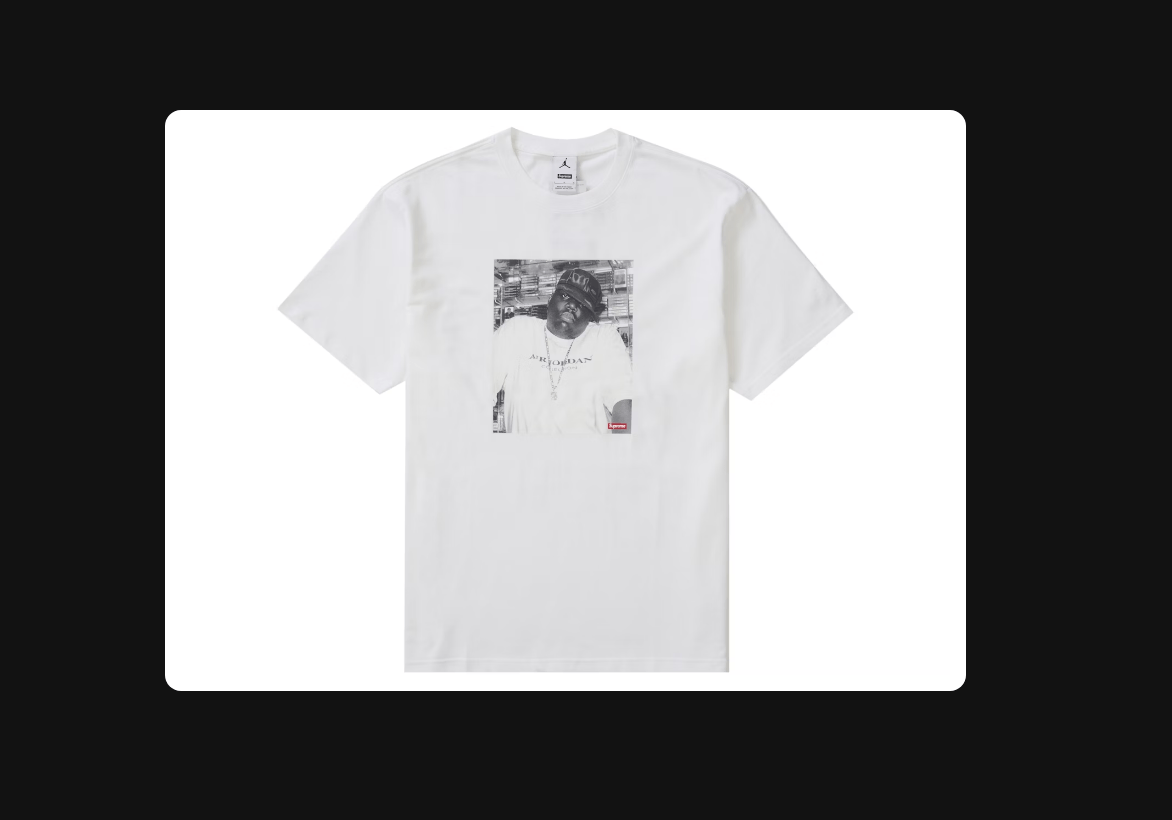 Supreme Supreme Jordan Biggie S S Top White Medium | Grailed