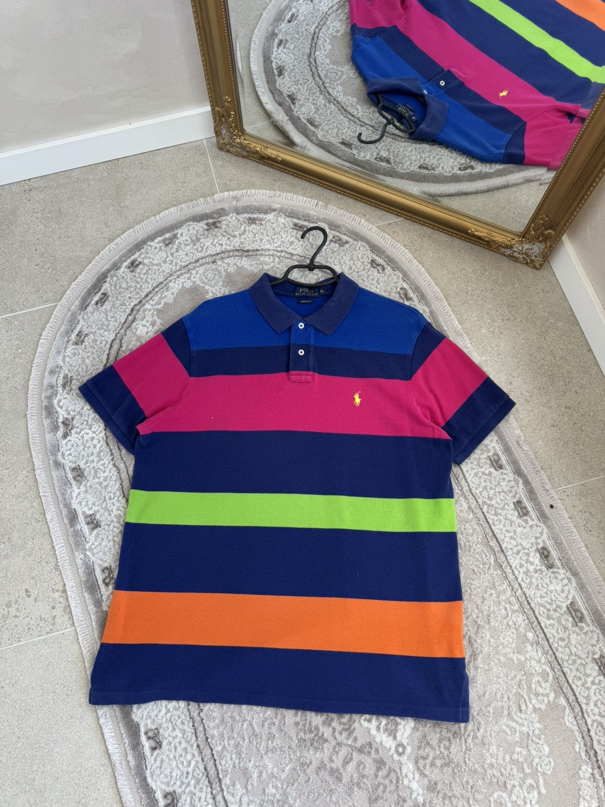 Polo Ralph Lauren Polo Ralph Lauren T-Shirt Chief Keef striped Polo Size US XL / EU 56 / 4 - 1 Thumbnail