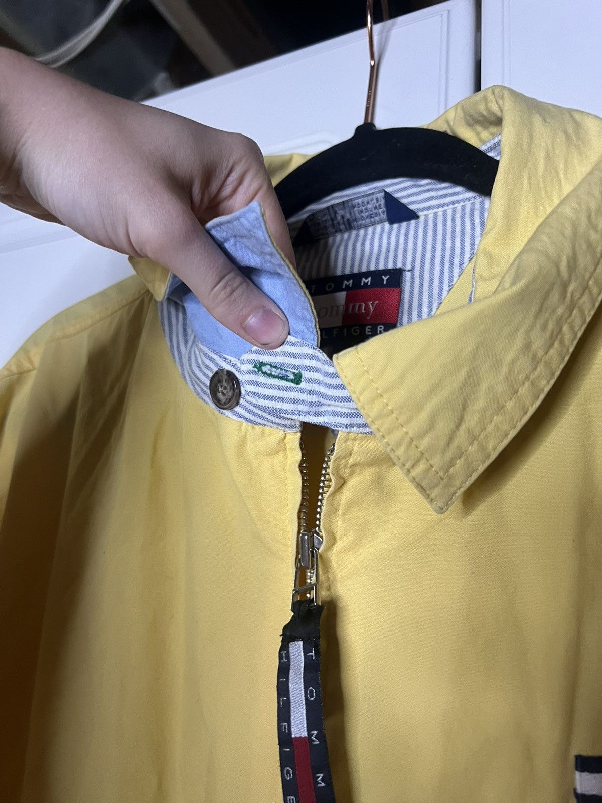 Tommy Hilfiger × Vintage Vintage Butter Yellow Toy Hilfiger Jacket Size US XL / EU 56 / 4 - 7 Thumbnail