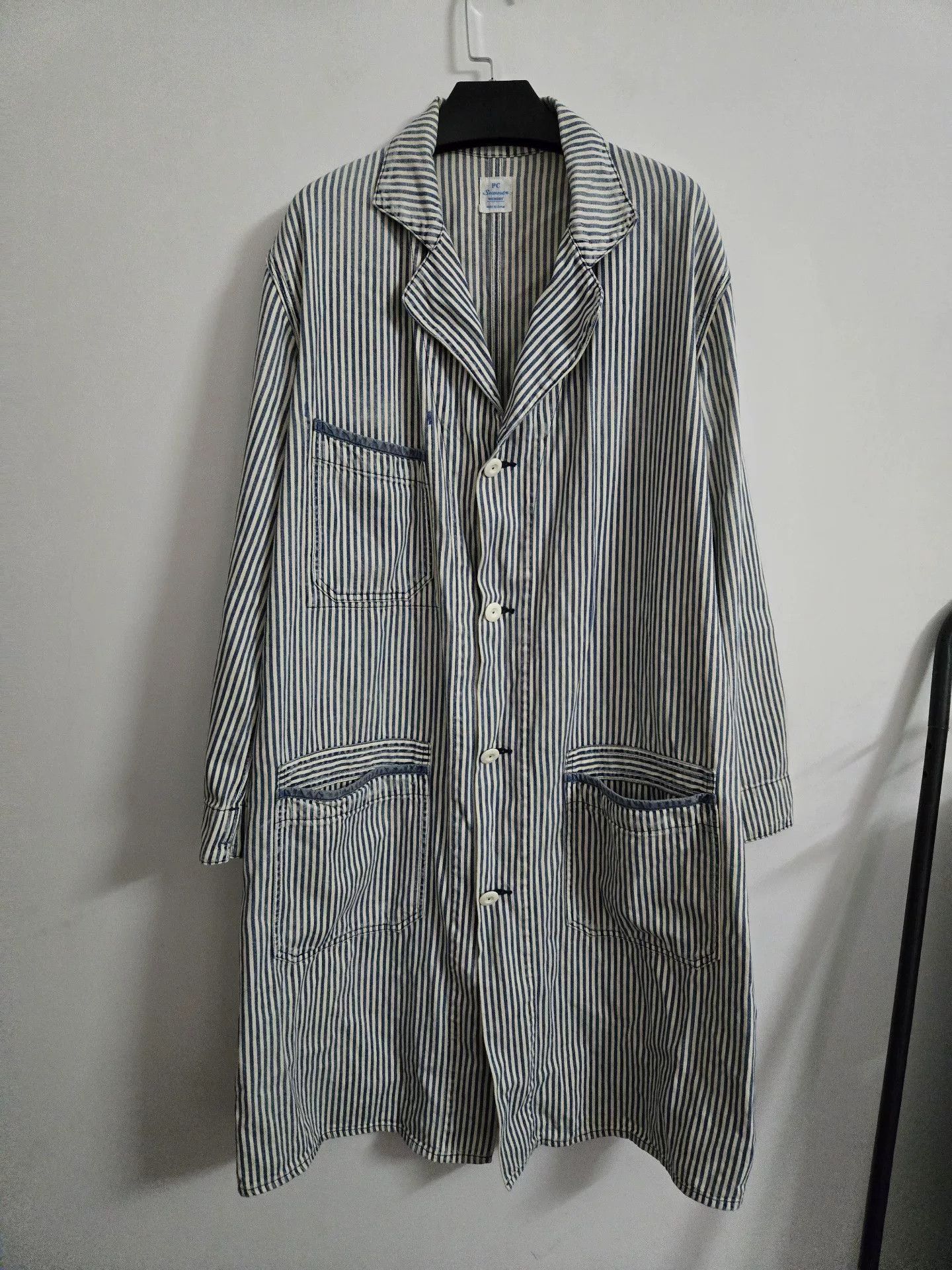 Porter Classic Porter Classic Vintage Stripe Coat Size US XS / EU 42 / 0 - 1 Thumbnail