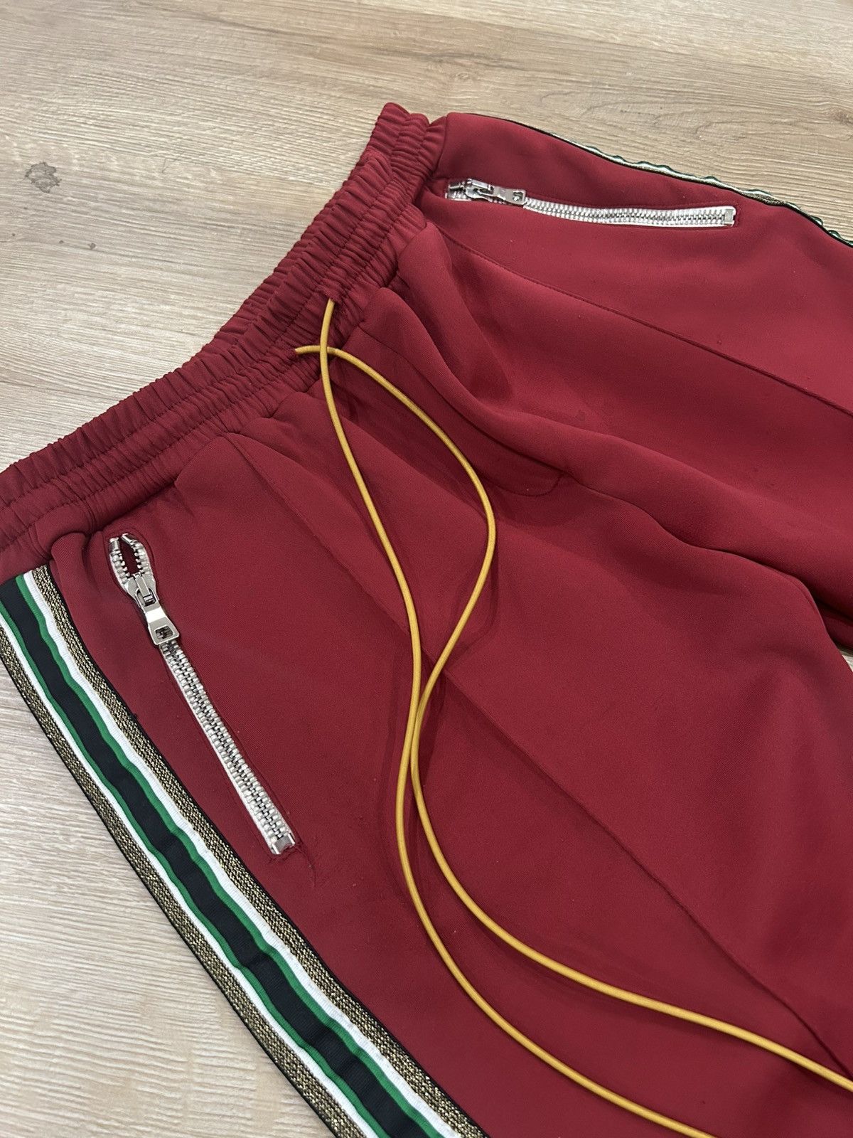 Rhude Rhude Red Rayon traxedo pants size XL Size US 36 / EU 52 - 1 Thumbnail