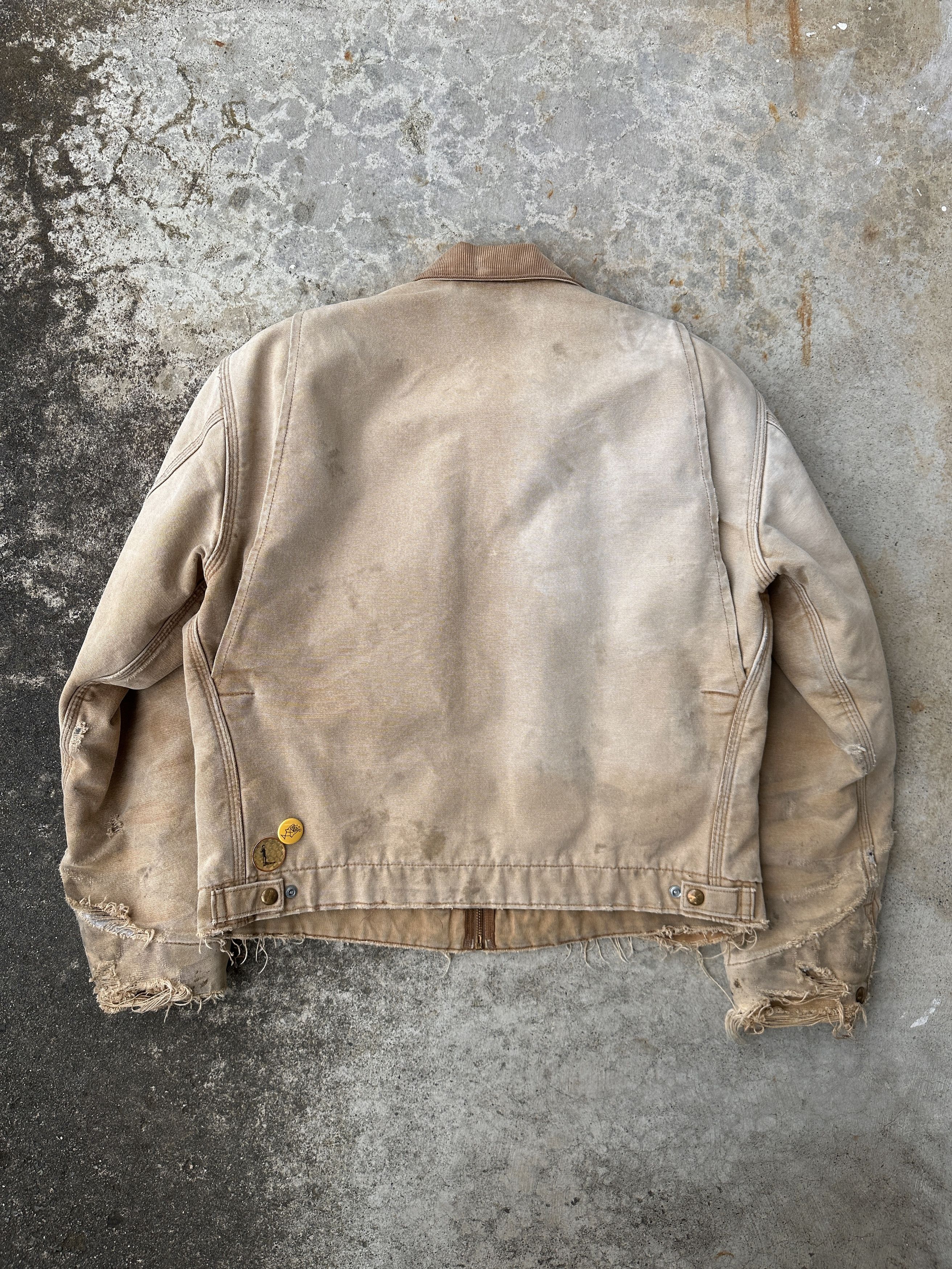 Carhartt Trashed Detroit Faded Dirty Work Jkt Blanket lined Size US L / EU 52-54 / 3 - 2 Thumbnail