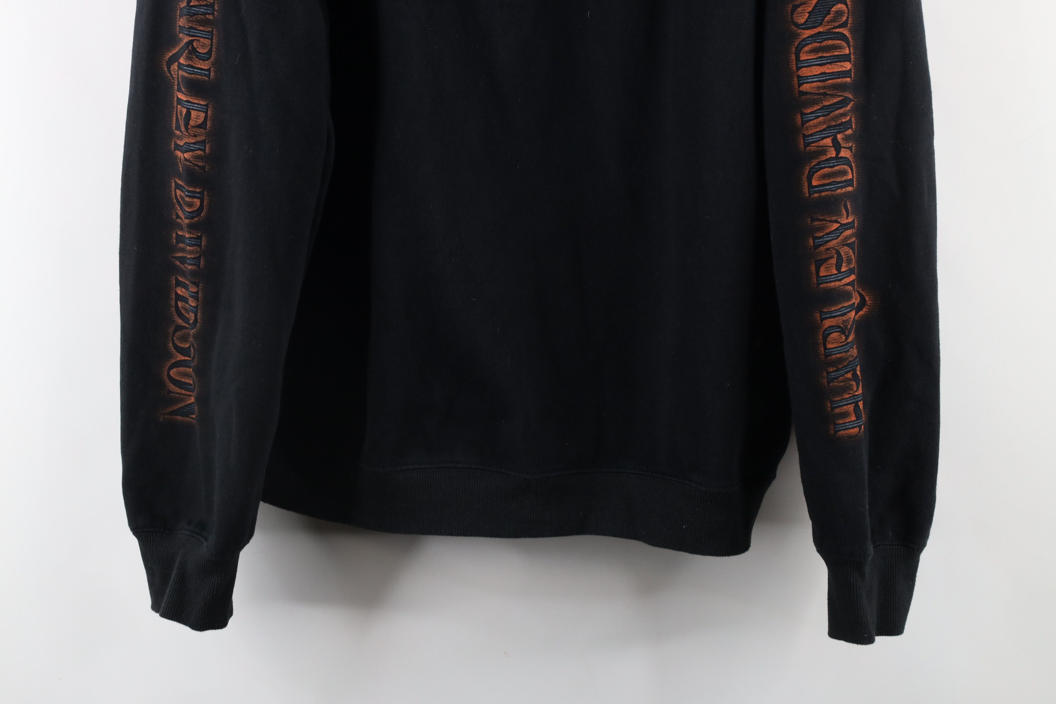 Harley Davidson × Vintage Y2K Harley Davidson Out Eagle Half Zip Pullover Sweatshirt Size XL / US 12-14 / IT 48-50 - 3 Thumbnail
