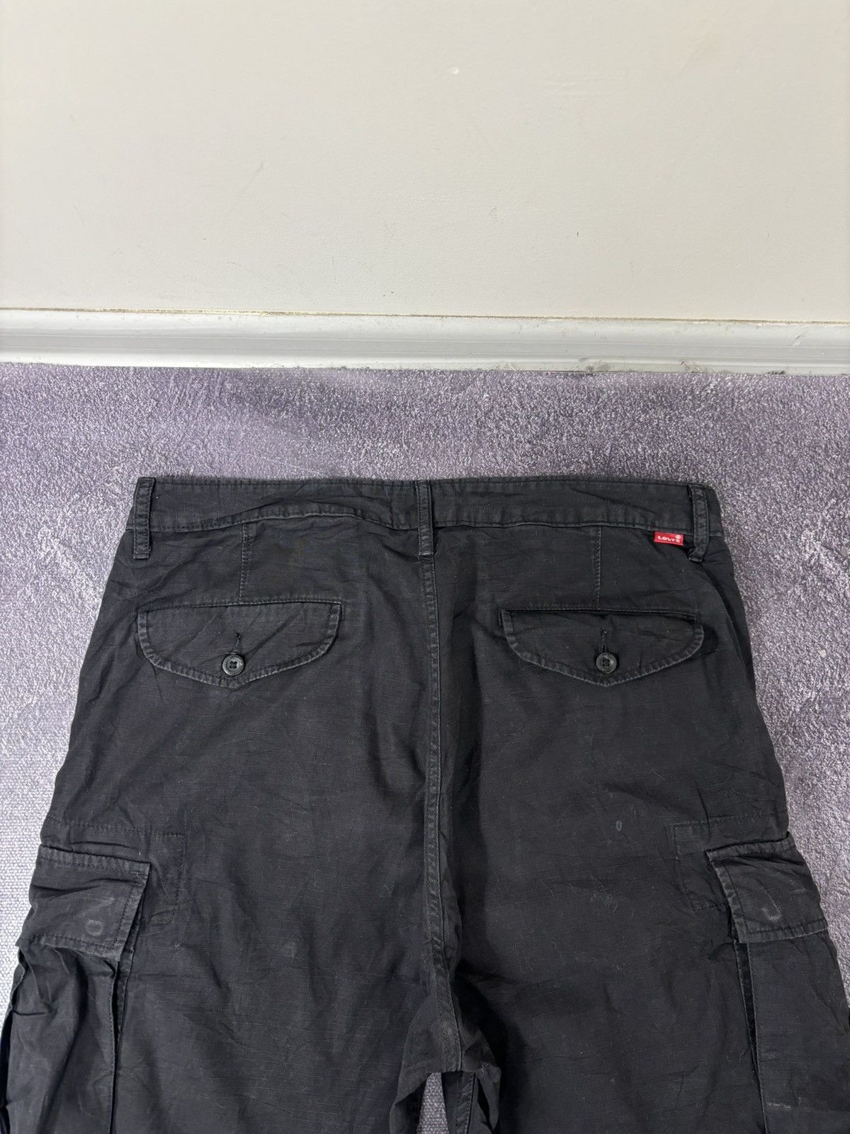 Levi's Vintage Levi’s Y2K Black Men’s Utility Hype Cargo Shorts Size US 34 / EU 50 - 16 Thumbnail