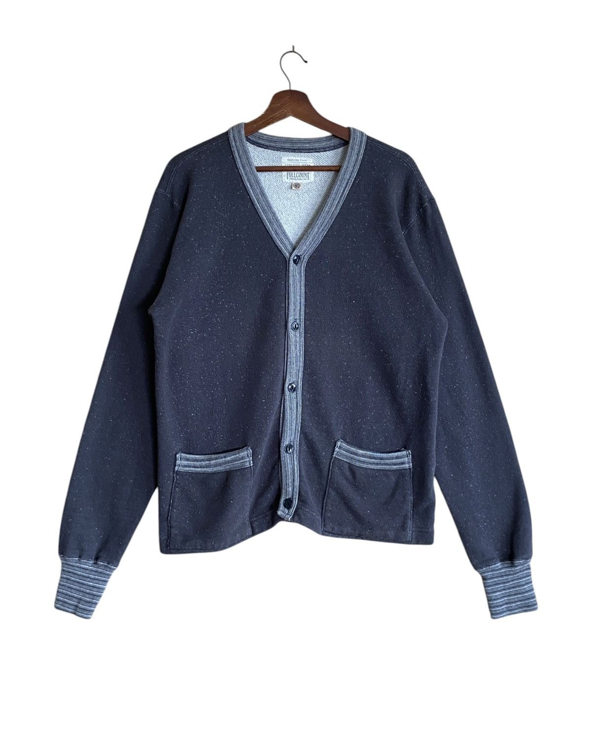 Full Count & Co. Very Rare Vintage Full Count Mohair Sweat Cardigan 1990s Size US M / EU 48-50 / 2 - 1 Thumbnail