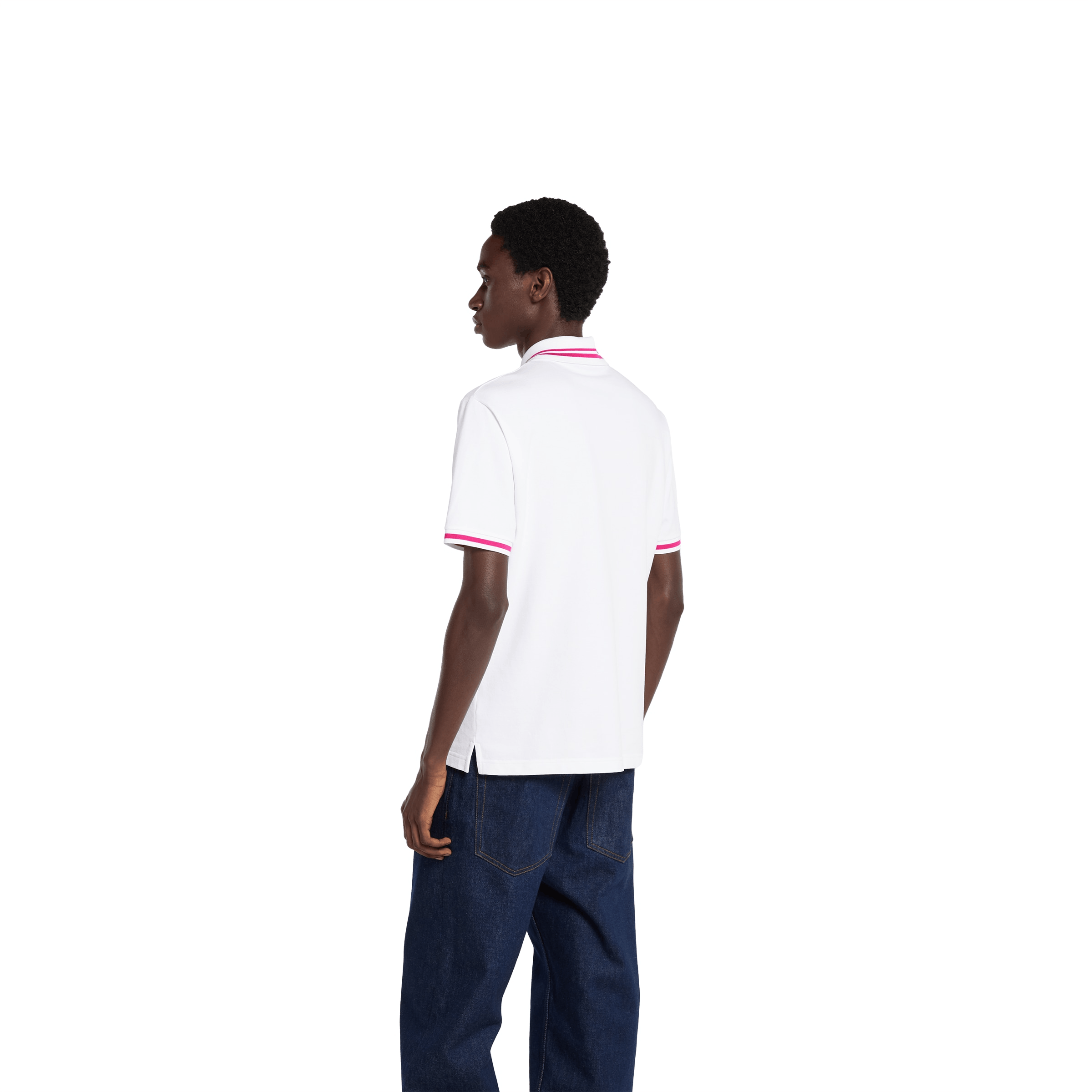 Designer Men's White Polo Shirt – Classic Slim Fit Short Sleeve Size US S / EU 44-46 / 1 - 2 Thumbnail