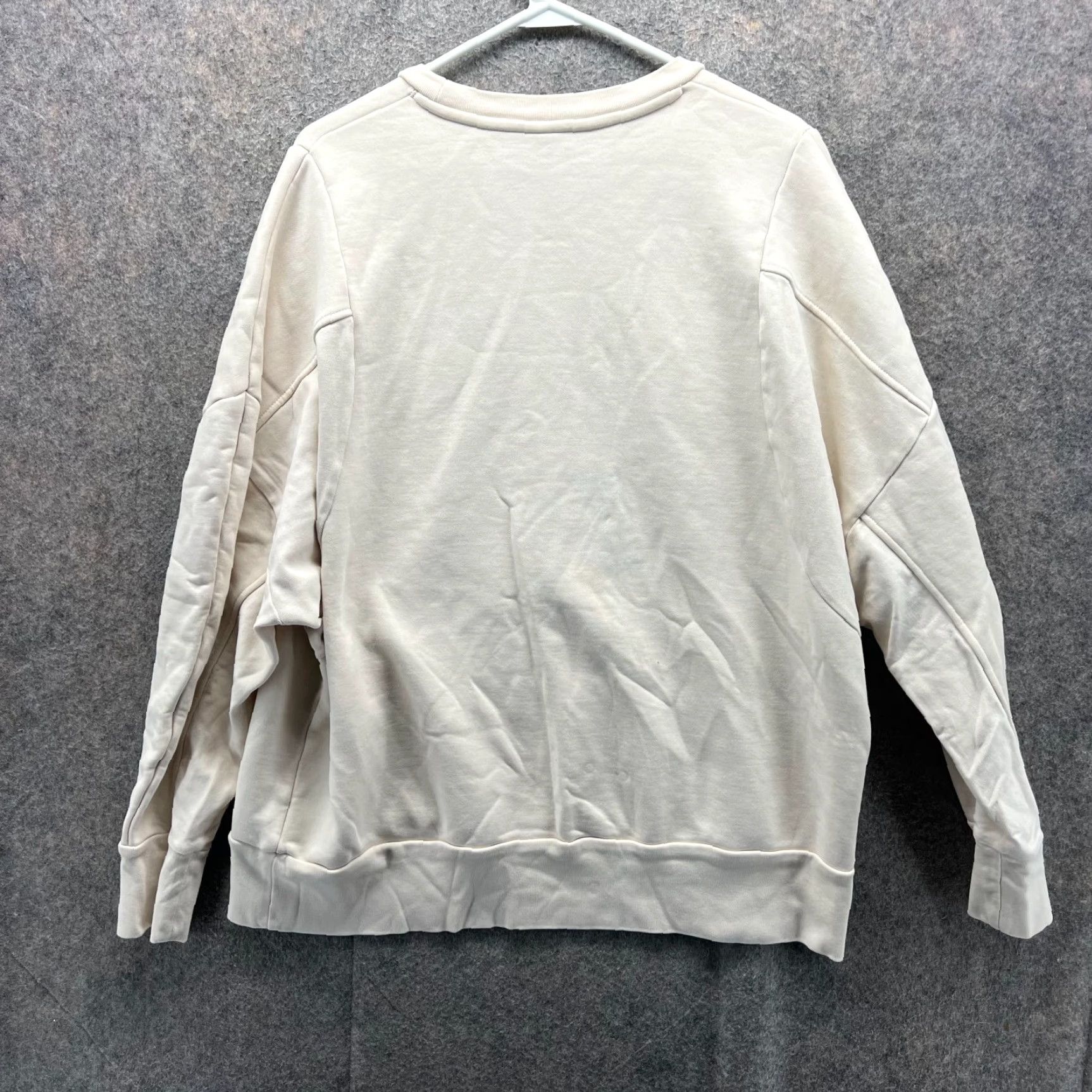 Adidas VINTAGE Adidas Sweater Mens XL Beige Trefoil Originals Crewneck Fleece Pullover Knit Size US XL / EU 56 / 4 - 2 Thumbnail