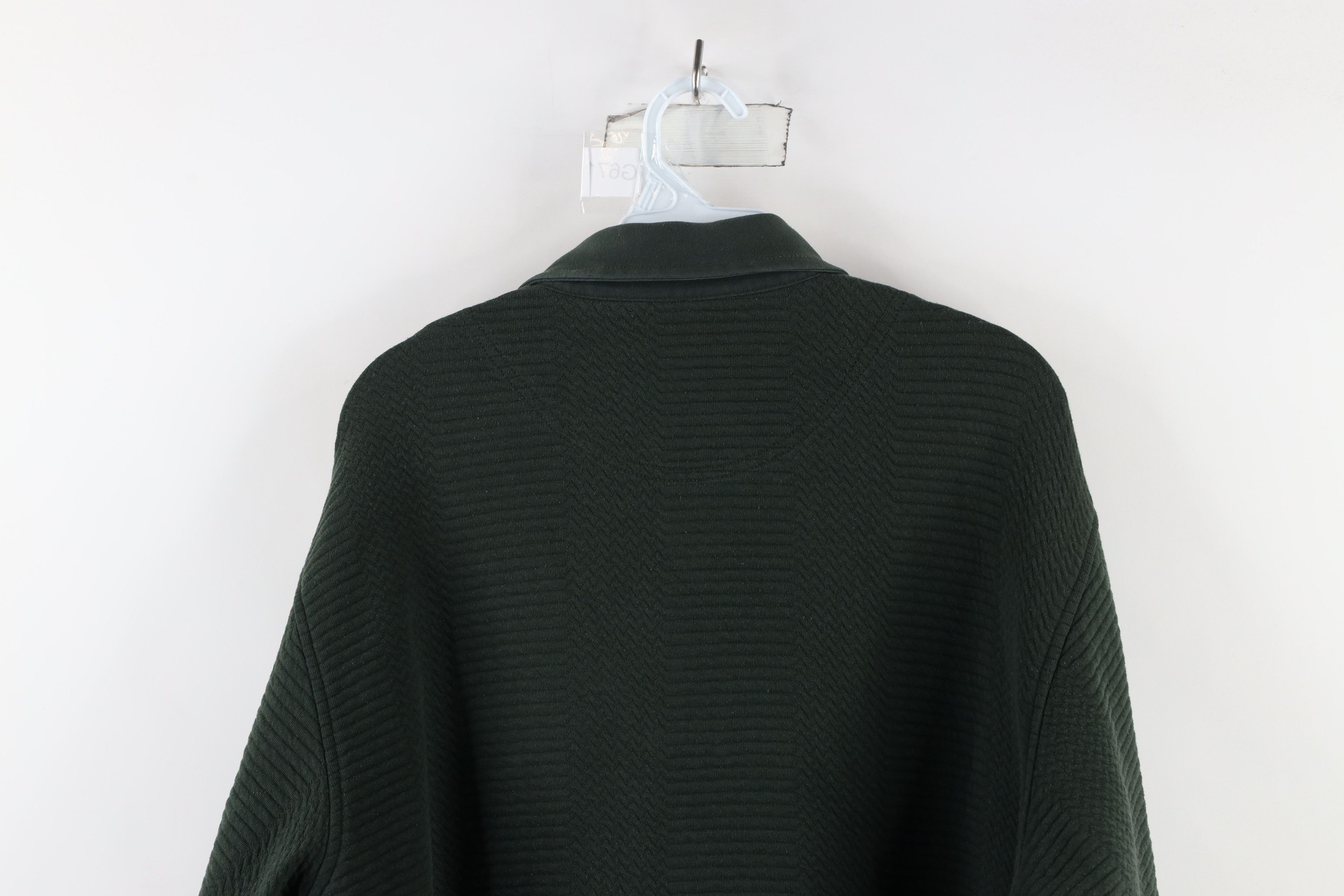 Vintage Vintage 90s Streetwear Pullover Long Sleeve Polo Green Size US L / EU 52-54 / 3 - 11 Thumbnail