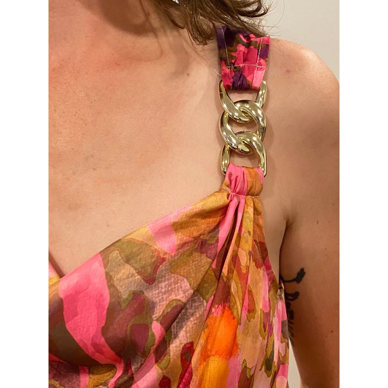 Jennifer Lopez Jennifer Lopez Bold Colorful Watercolor Dress size small Size S / US 4 / IT 40 - 5 Thumbnail