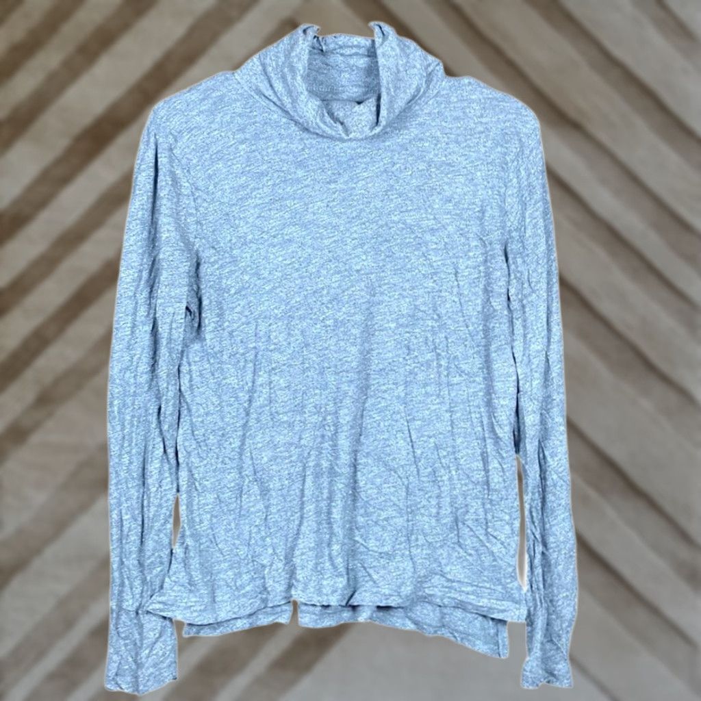 Madewell Madewell Womens Sweater Gray High Neck Pullover Lightweight 100% Cotton Small Size S / US 4 / IT 40 - 1 Thumbnail