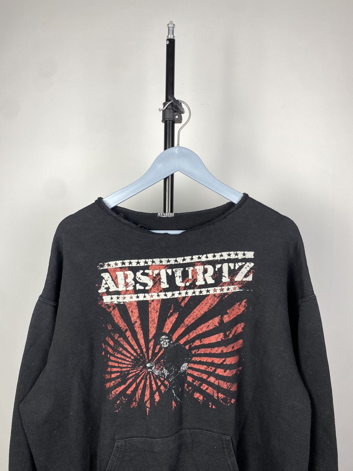 Band Tees × Vintage Vintage 00s Punk ABSTURTZ - Alles Wird Gut Band Faded Black Size US M / EU 48-50 / 2 - 7 Thumbnail