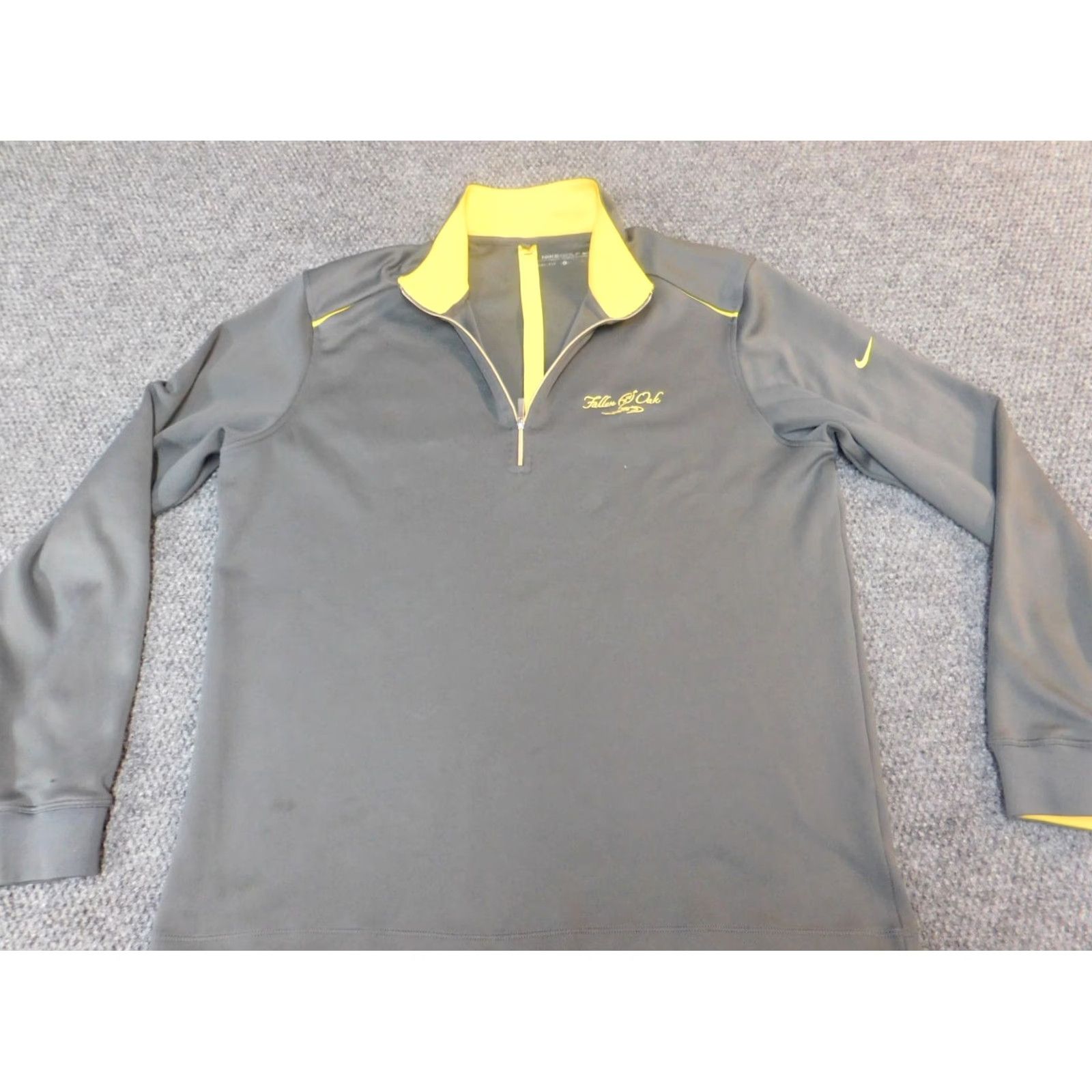 Nike Nike Mens Sweatshirt Golf Dri Fit Gray Pullover Long Sleeve 1/4 Zip Mock Neck L Regular Sport Sports Size US L / EU 52-54 / 3 - 2 Thumbnail