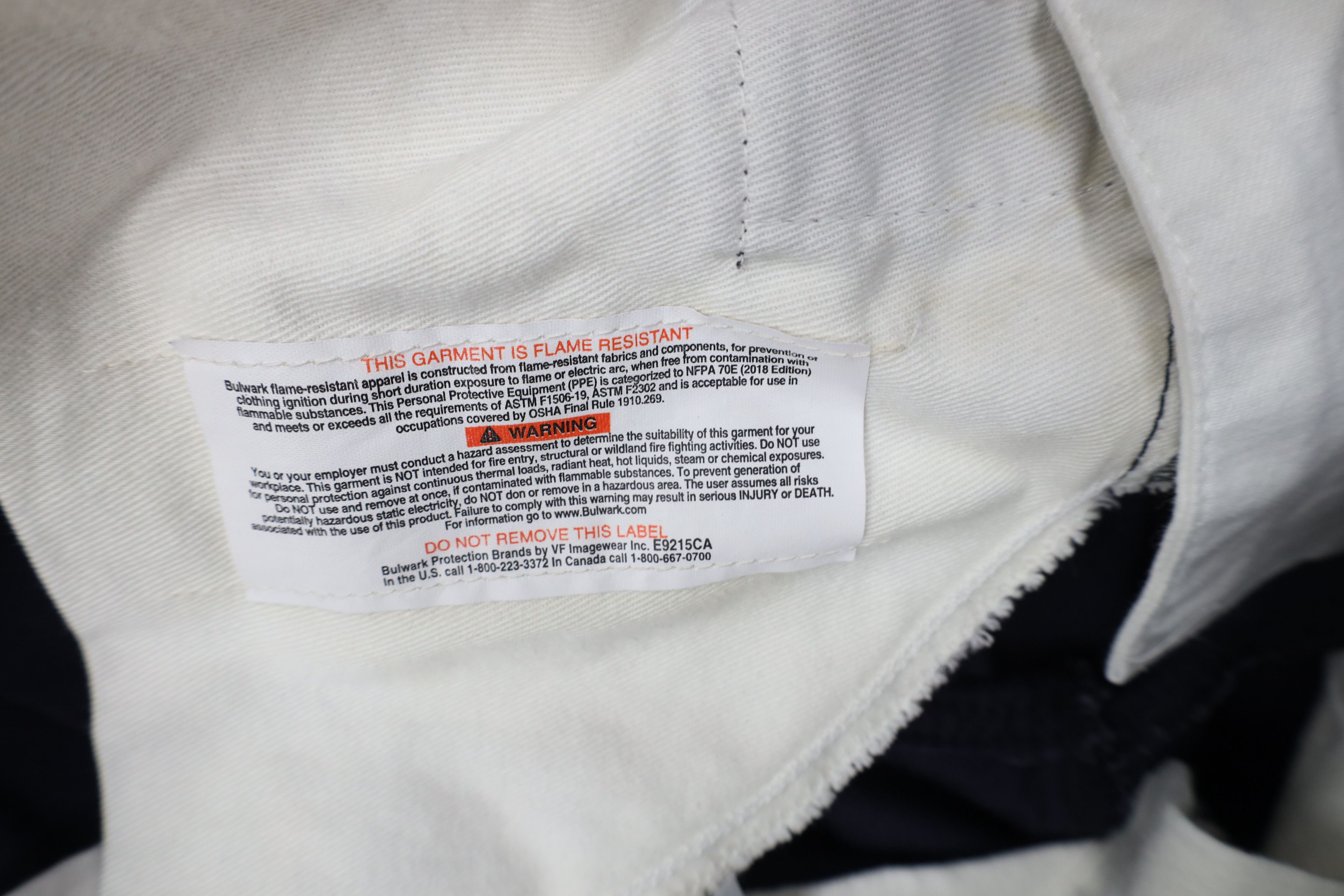 Vintage Bulwark FR Fire Flame Resistant Workwear Chino Pants Size US 36 / EU 52 - 8 Thumbnail