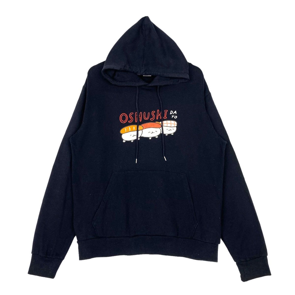 Designer × Vintage Oshushi Hoodie Sweatshirt Pull Over Size US M / EU 48-50 / 2 - 1 Thumbnail