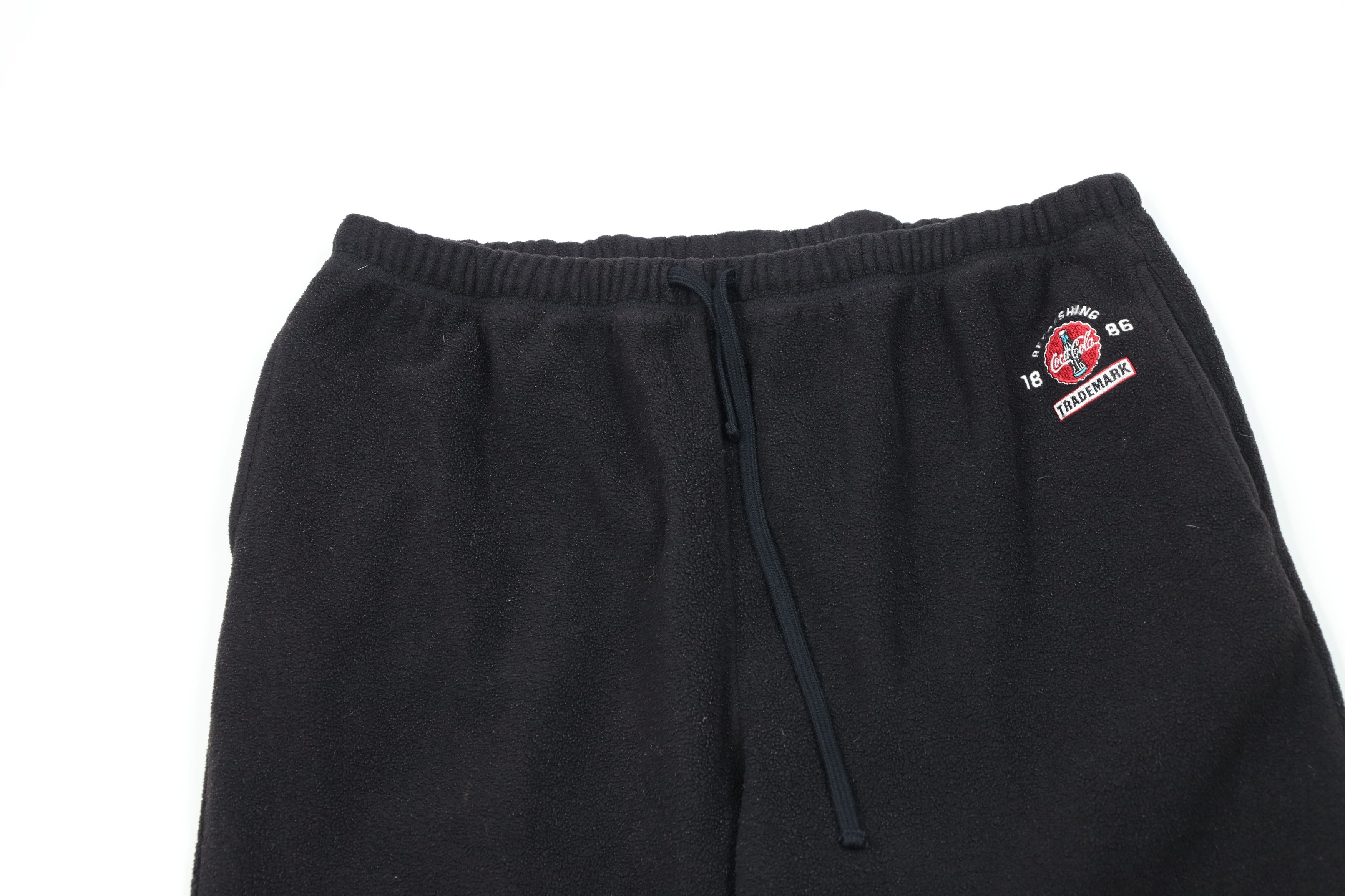 Coca Cola Vintage 90s Coca Cola Spell Cuffed Fleece Sweatpants Joggers Size US 36 / EU 52 - 2 Thumbnail