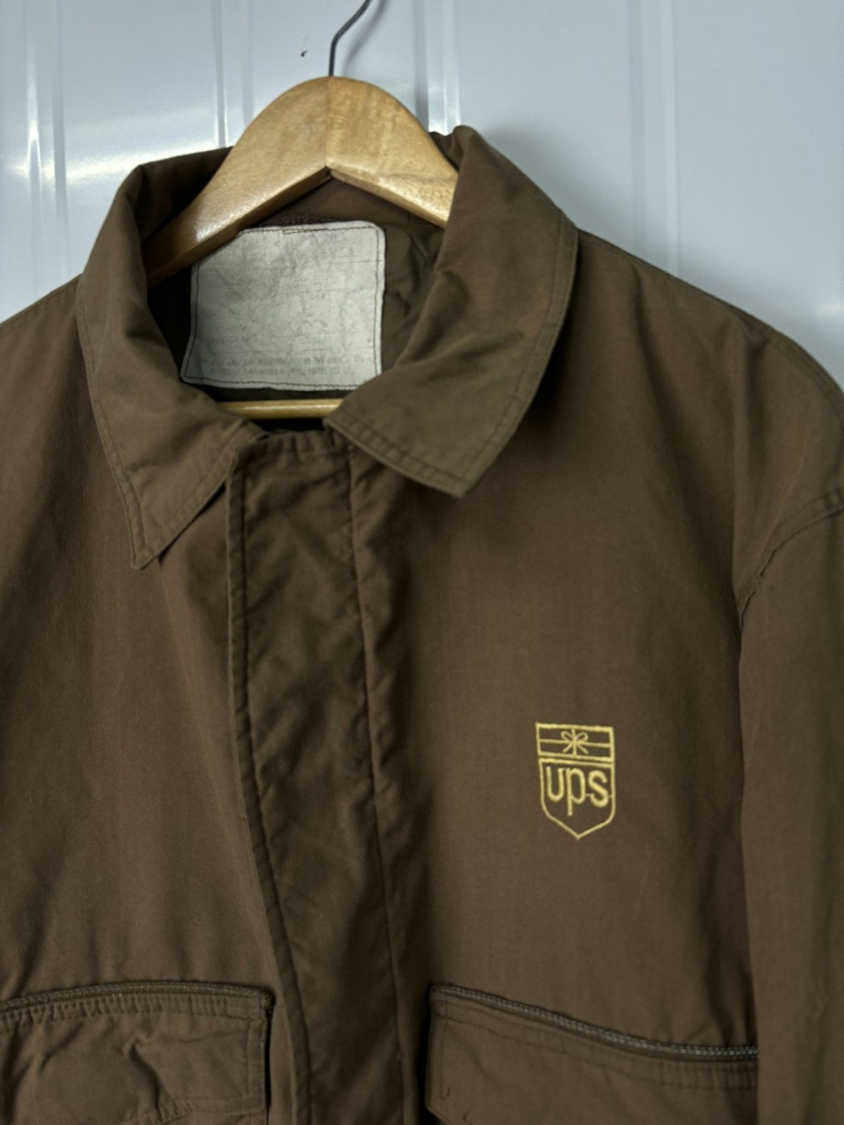 Vintage VERY RARE! Vintage 90’s UPS WorkWear Bomber Jacket Size US L / EU 52-54 / 3 - 5 Thumbnail