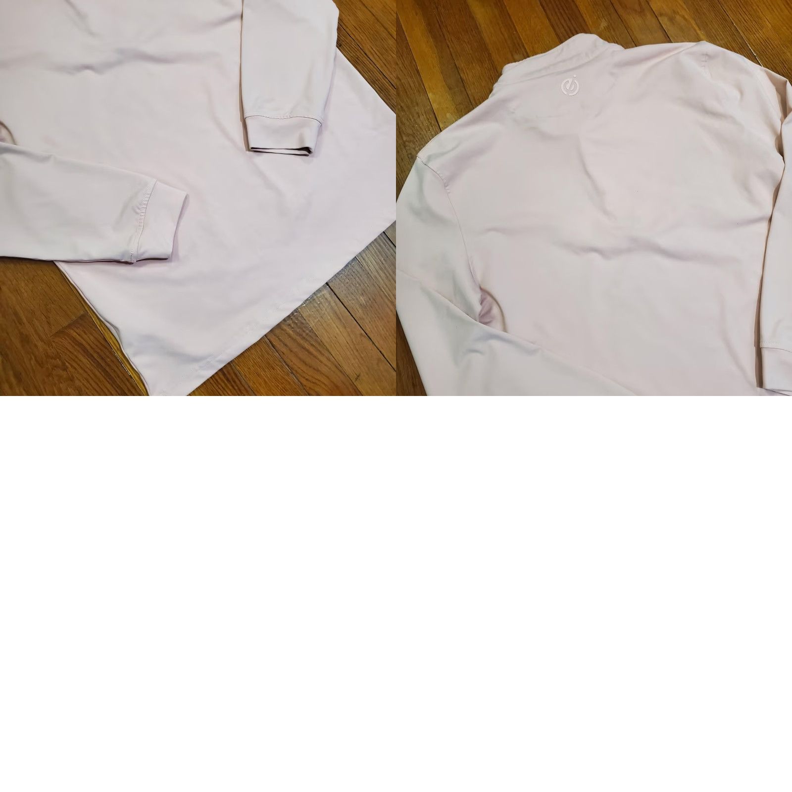 Pinko GreenSide Pullover Mens Large Pink 1/4 Zip Long Sleeve Golf Shirt Performance Size US L / EU 52-54 / 3 - 9 Thumbnail