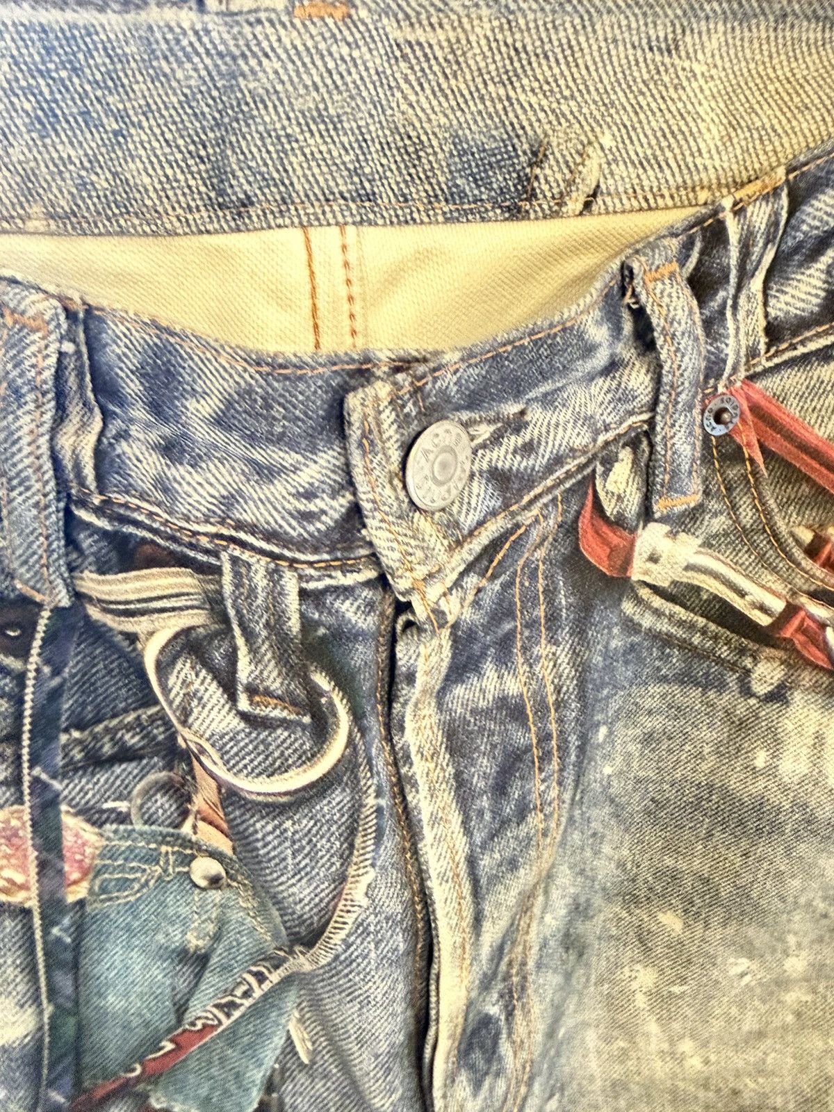 Acne Studios Acne Studios Printed Denim Size US 31 - 3 Thumbnail