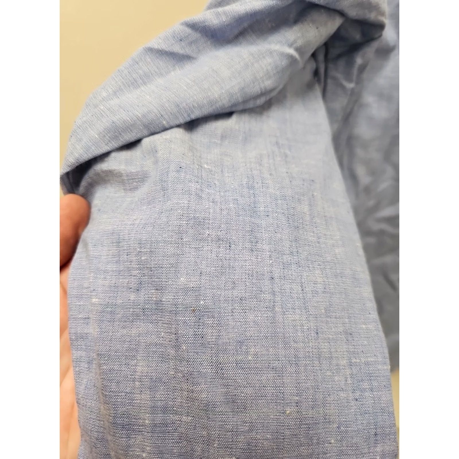 Sears VINTAGE Sears Work 'N Lesire Perma Prest Chambray Blue Button-Down Short Sleeve Mens L Shirt Size US L / EU 52-54 / 3 - 5 Thumbnail