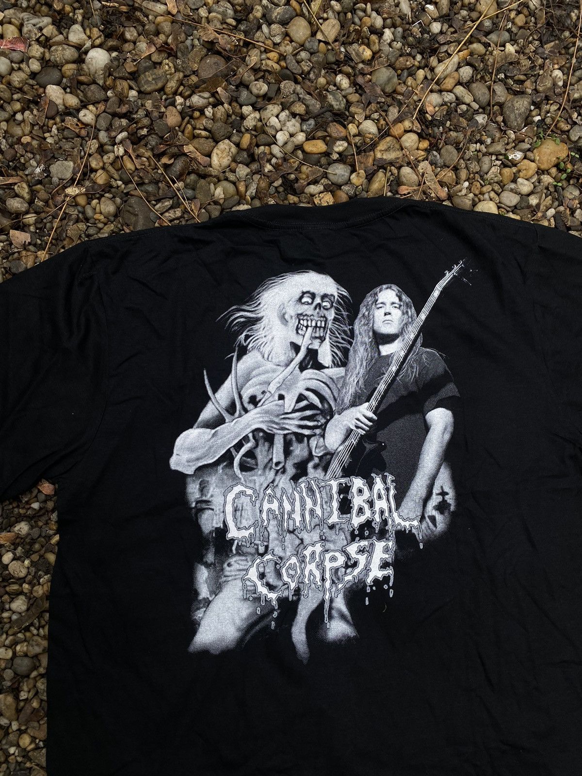 Band Tees × Vintage Vintage Cannibal Corpse Backprint Rock T-Shirt Size US XL / EU 56 / 4 - 4 Thumbnail