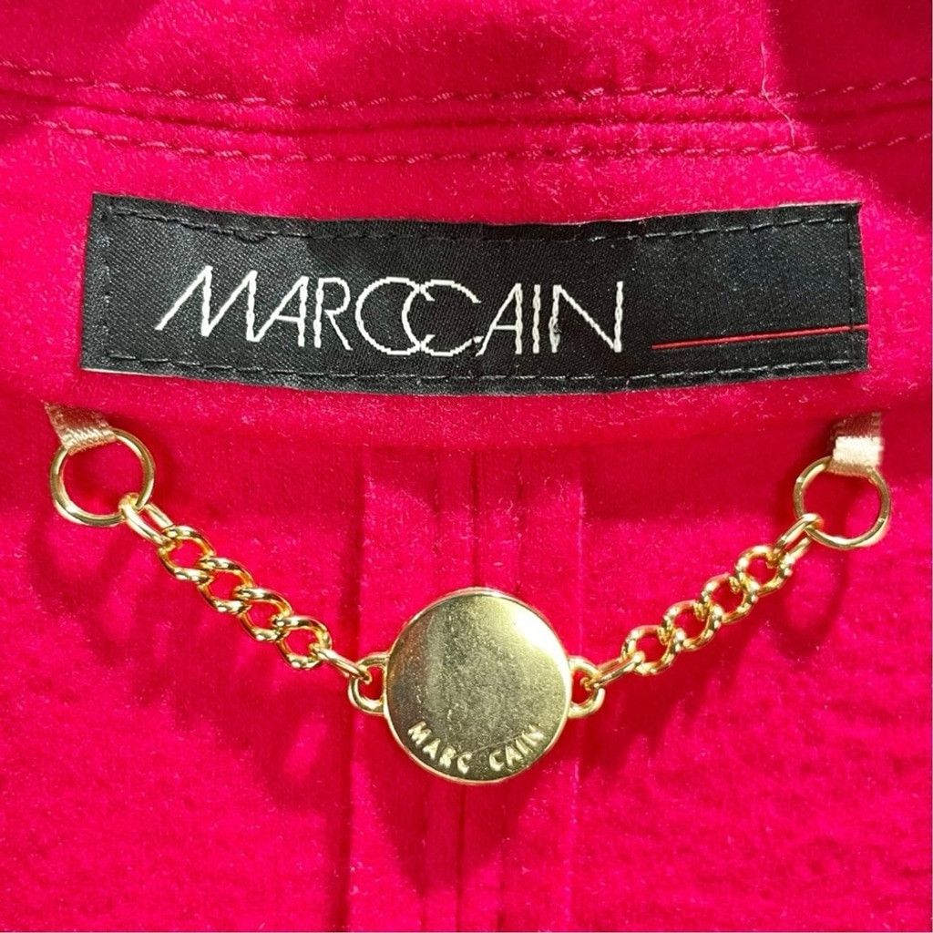 Other Marc Cain 100% Wool Knit Open Front Raw Edge Blazer N3/US L Size L / US 10 / IT 46 - 5 Thumbnail