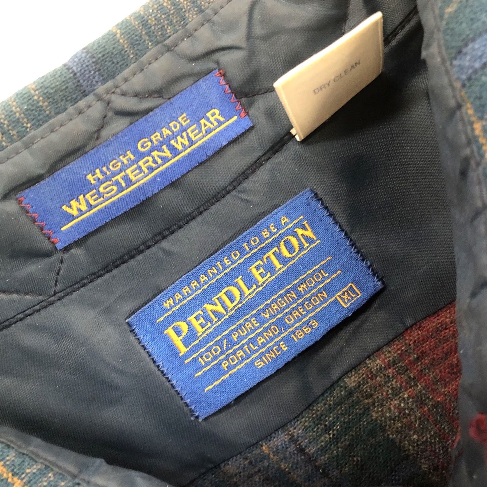 Pendleton VINTAGE Pendleton Shirt Mens XL Red Plaid Wool Pearl Snap Western Wear Button-Up Shirt Size US XL / EU 56 / 4 - 4 Thumbnail