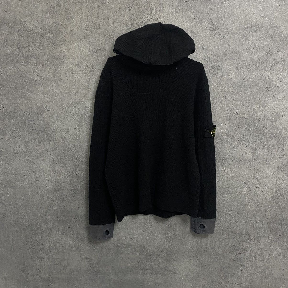 Stone Island Vintage 90s Stone Island Wool Hoodie Sweater Y2k Size US L / EU 52-54 / 3 - 1 Thumbnail