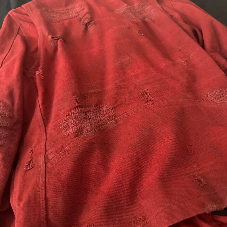 Amiri Amiri 15AW Red Suede Jacket Size US S / EU 44-46 / 1 - 4 Thumbnail