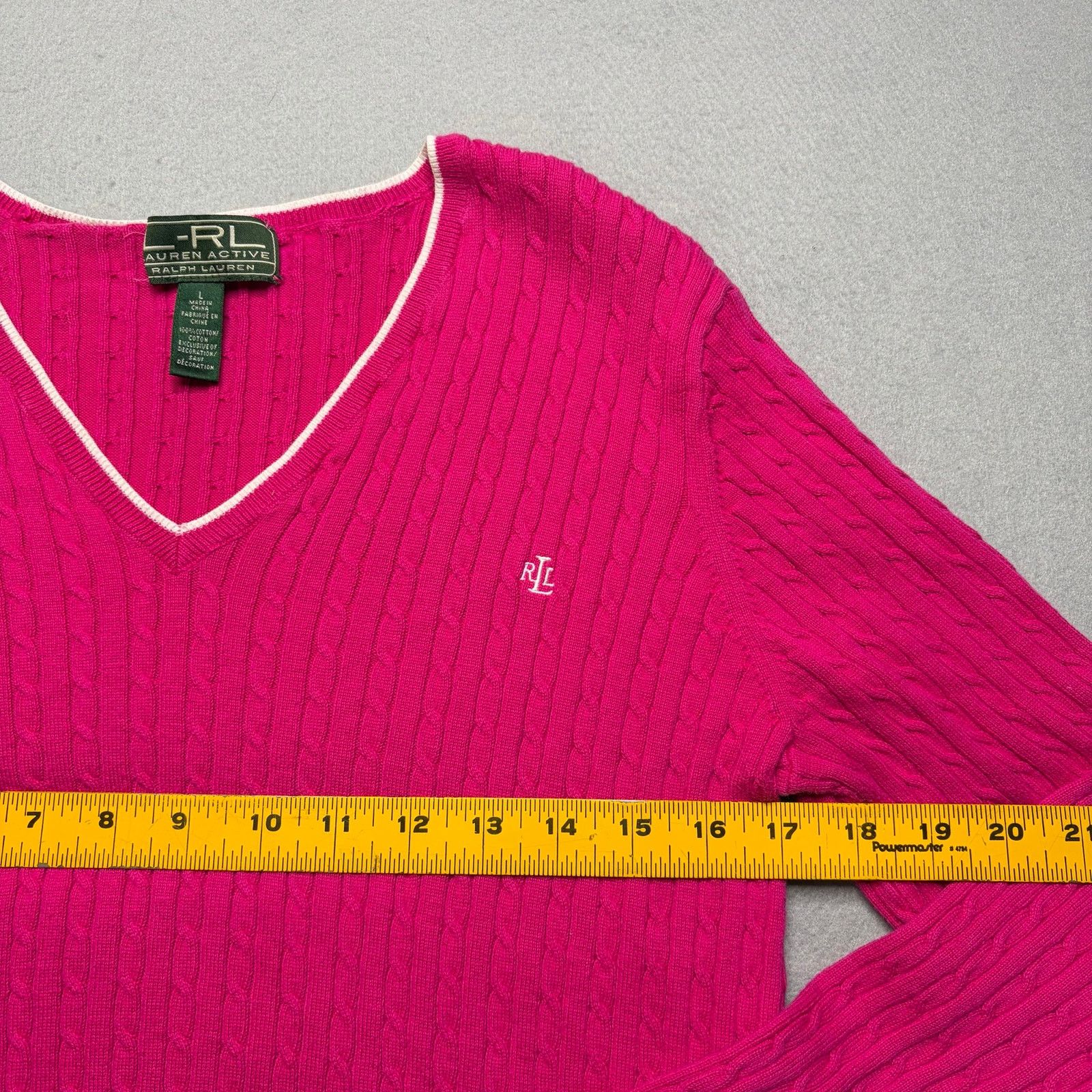 Lauren Ralph Lauren Lauren Ralph Lauren RL Active Cable Knit Sweater Women Large Size L / US 10 / IT 46 - 7 Thumbnail