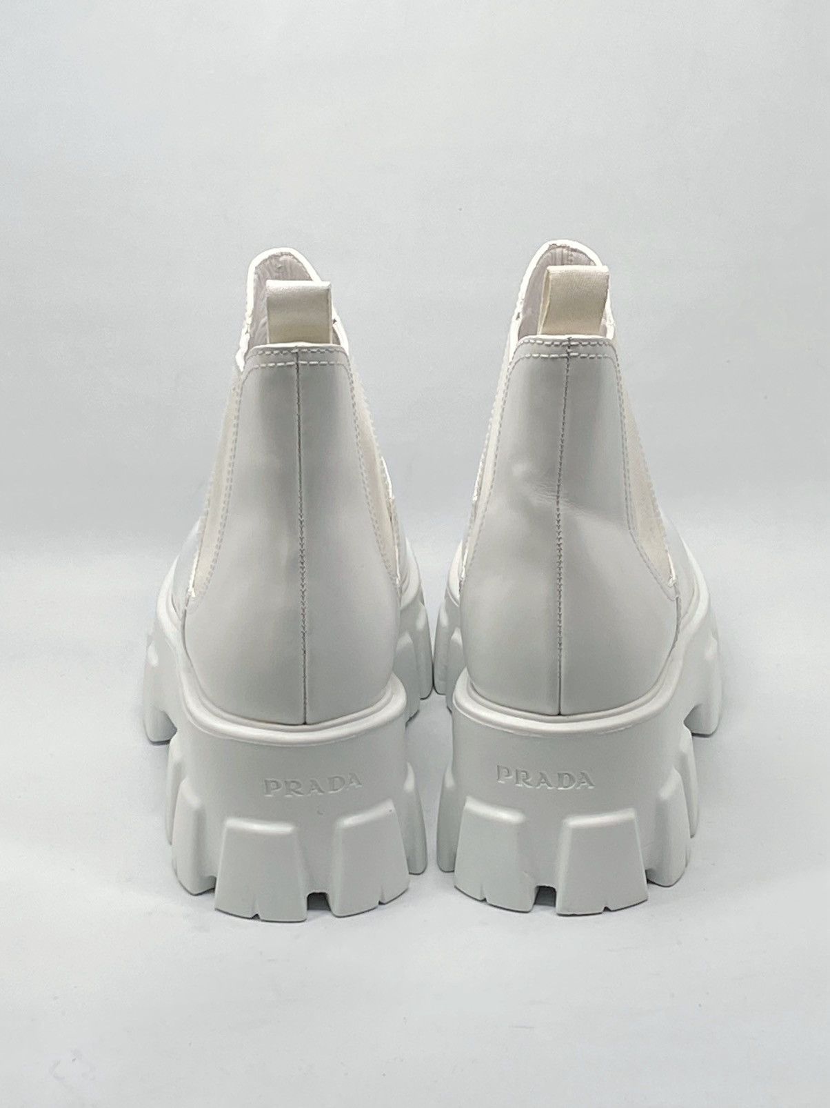 Prada Prada Monolith Leather Lug-Sole Chelsea Boots size 39 Size US 9 / IT 39 - 5 Thumbnail