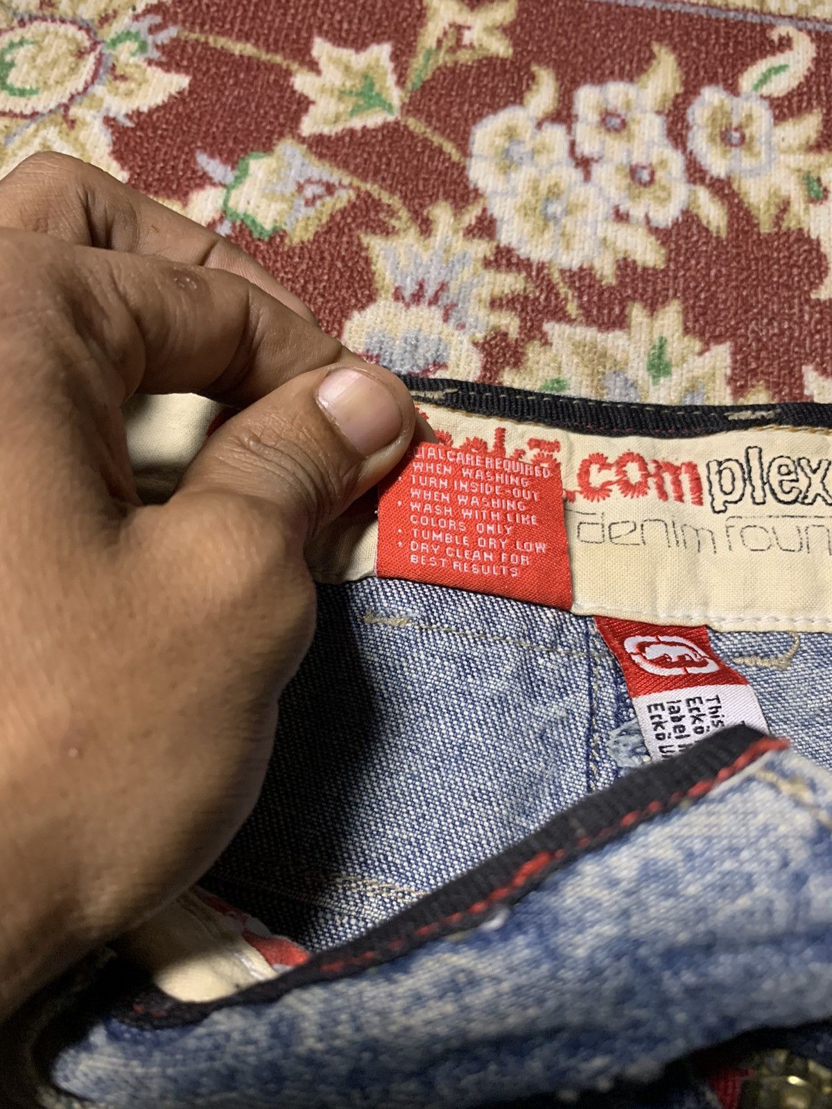 Ecko Unltd. 🔥BAGGY🔥ECKO CARPENTER BAGGY DENIM PANT VERY WORN Size US 30 / EU 46 - 14 Thumbnail