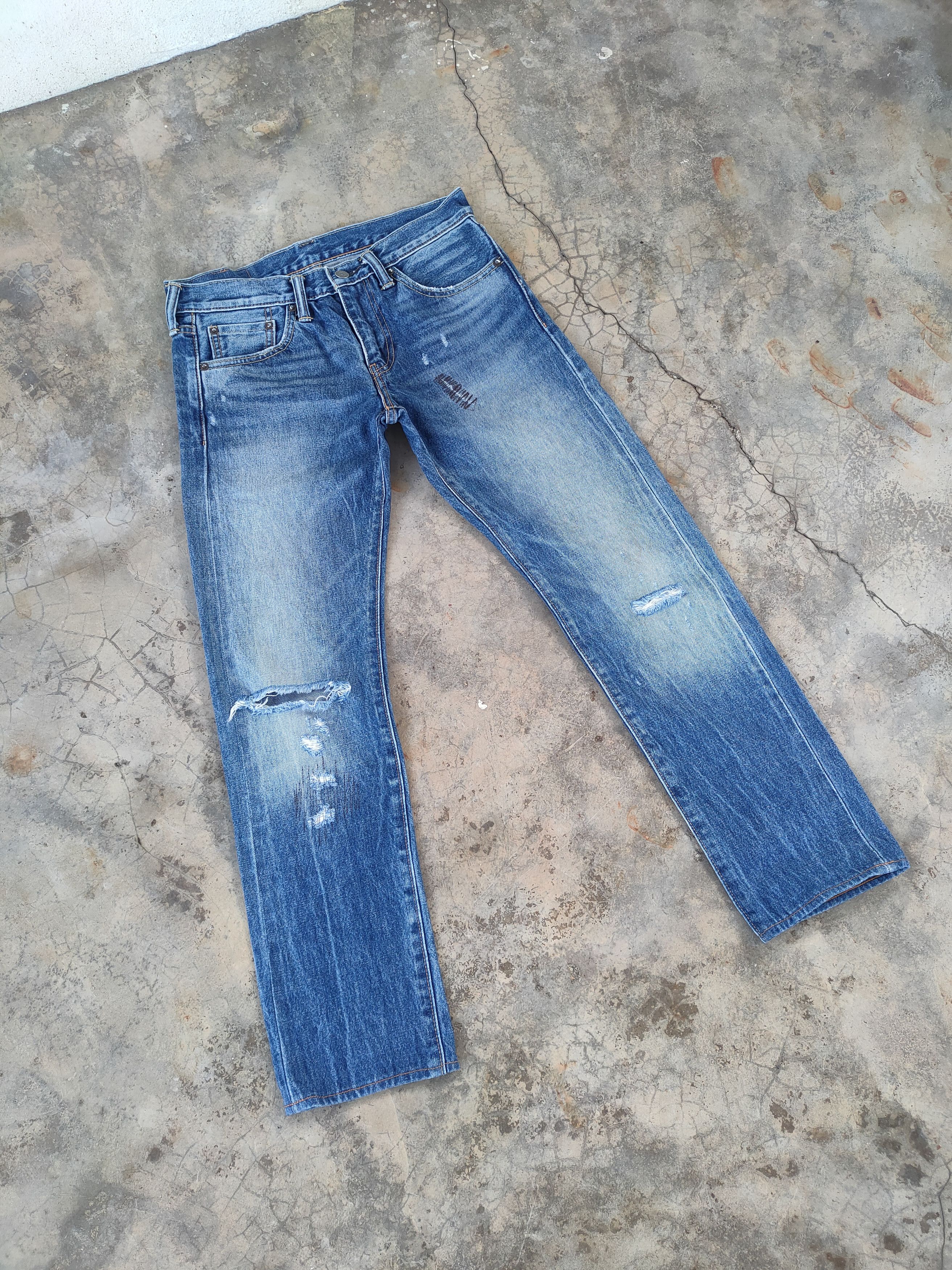 Levi's W30 VINTAGE LEVI'S 511 DISTRESSED JEANS DENIM PANTS Size US 30 / EU 46 - 2 Thumbnail